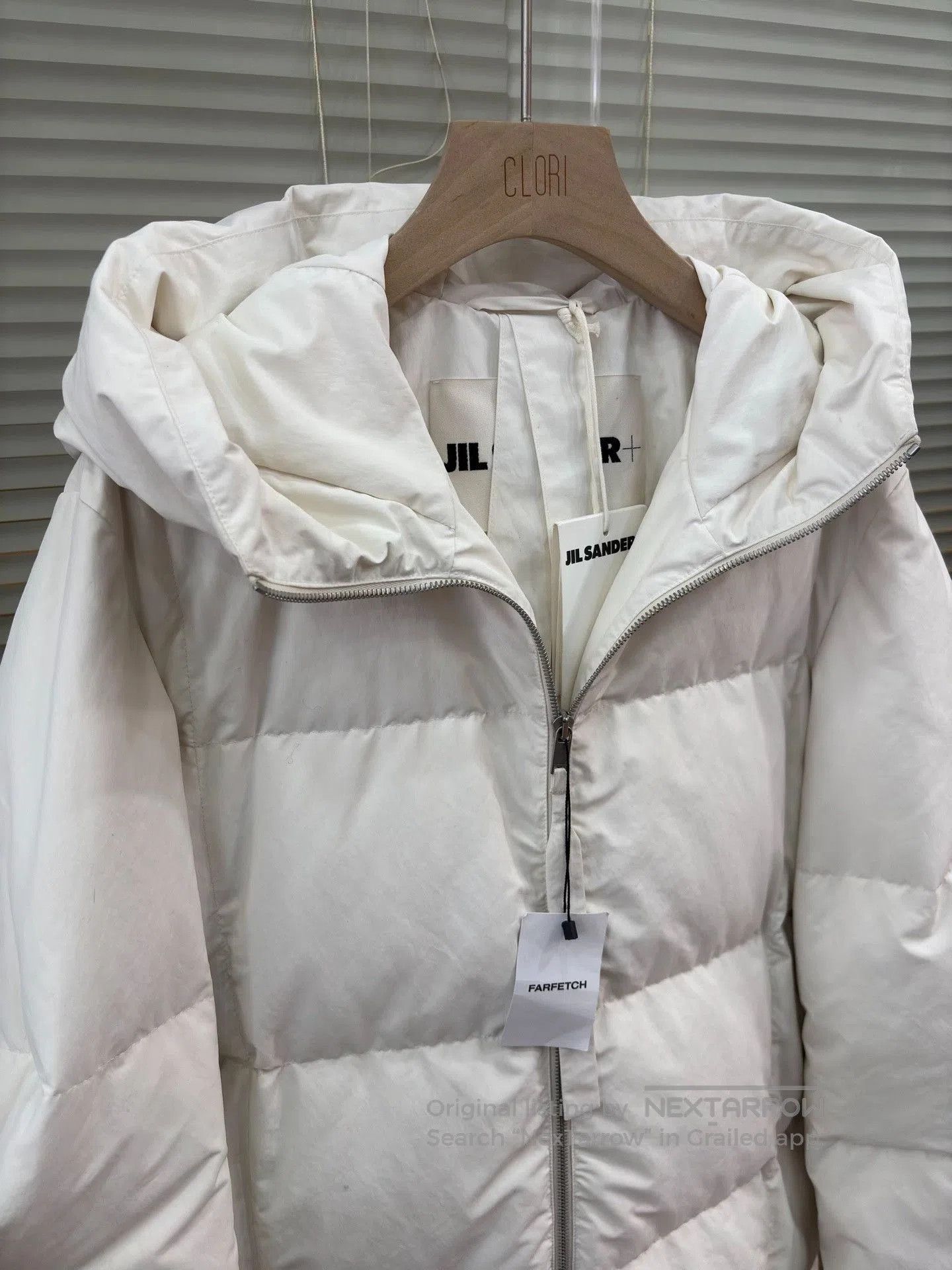 Jil Sander JIL SANDER White Down Jacket. Size XS / US 0-2 / IT 36-38 - 3 Thumbnail