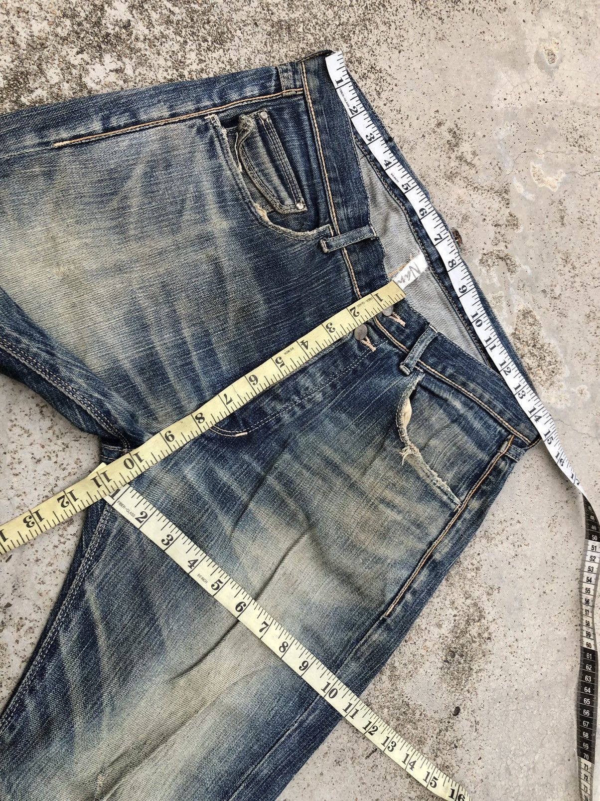 NANO universe SLIM FIT DISTRESSED DENIM BY NANO UNIVERSE Size US 30 / EU 46 - 11 Thumbnail