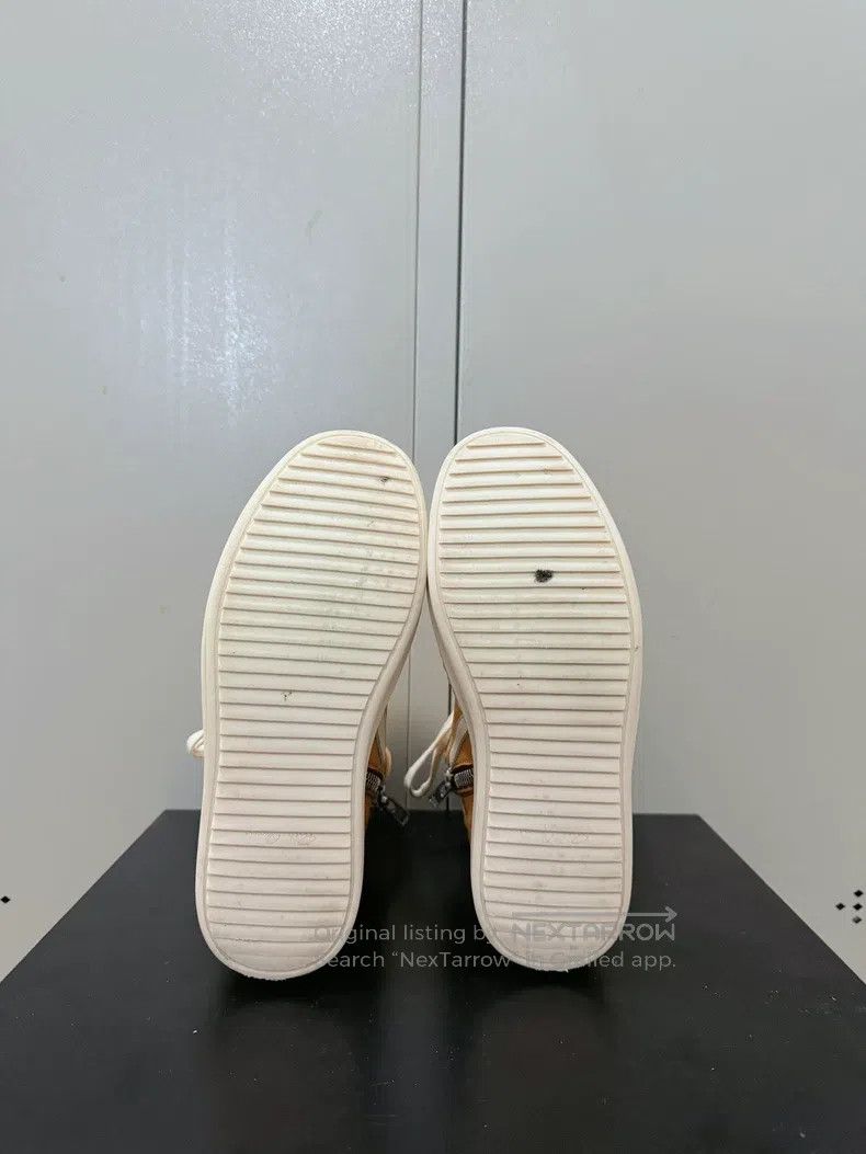 Rick Owens Rick Owens White and Orange Leather Inverted Triangle Size US 7 / IT 37 - 8 Thumbnail