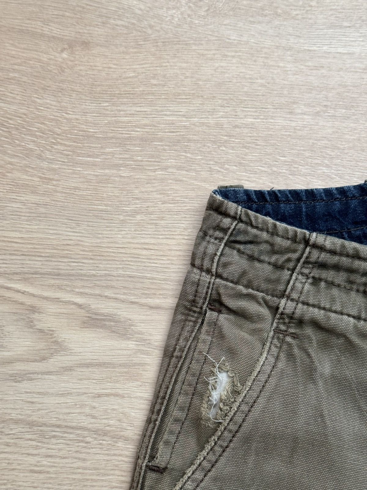 Freeman T. Porter Vintage 00’s Freeman T. Porter Military Baggy Cargo Shorts Size US 36 / EU 52 - 6 Thumbnail