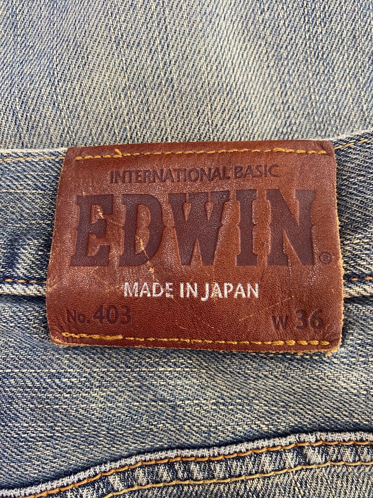 Edwin Vintage Edwin 403 Faded Wash Ripped Style Loose Jeans Size US 36 / EU 52 - 10 Thumbnail