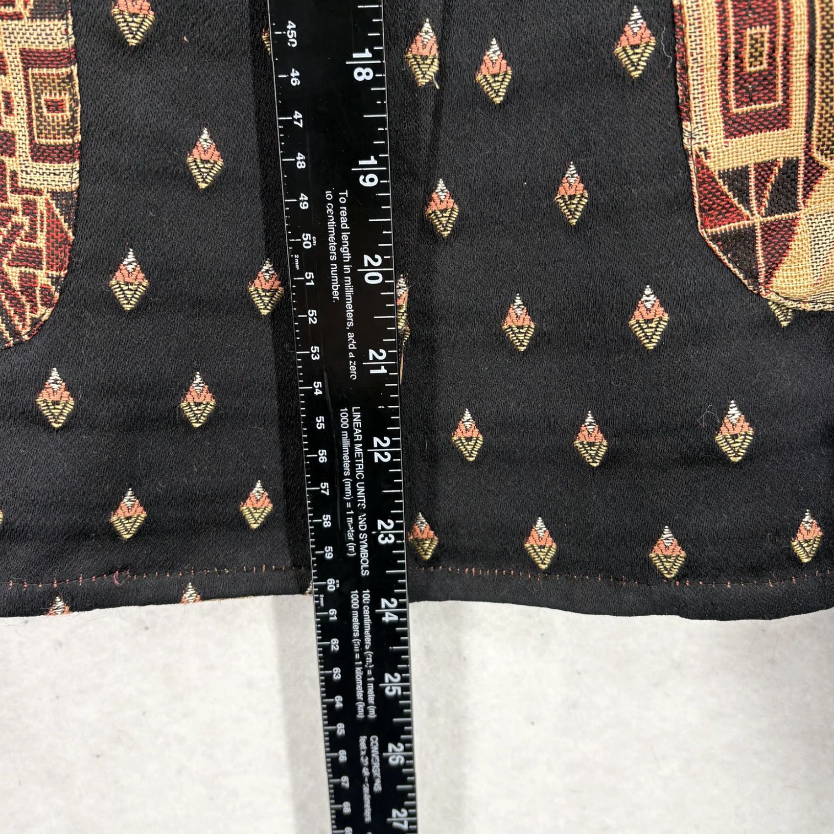 Vintage VINTAGE Sandy Starkman Jacket Womens XL Black Red Gold Patchwork Art Wear 90s Size XL / US 12-14 / IT 48-50 - 6 Thumbnail