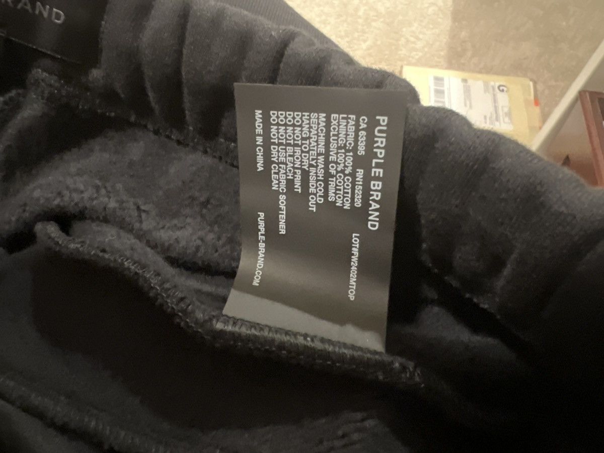 Purple Brand Purple Brand Black Crystal Gothic P Sweatpants - M Size US 32 / EU 48 - 5 Thumbnail