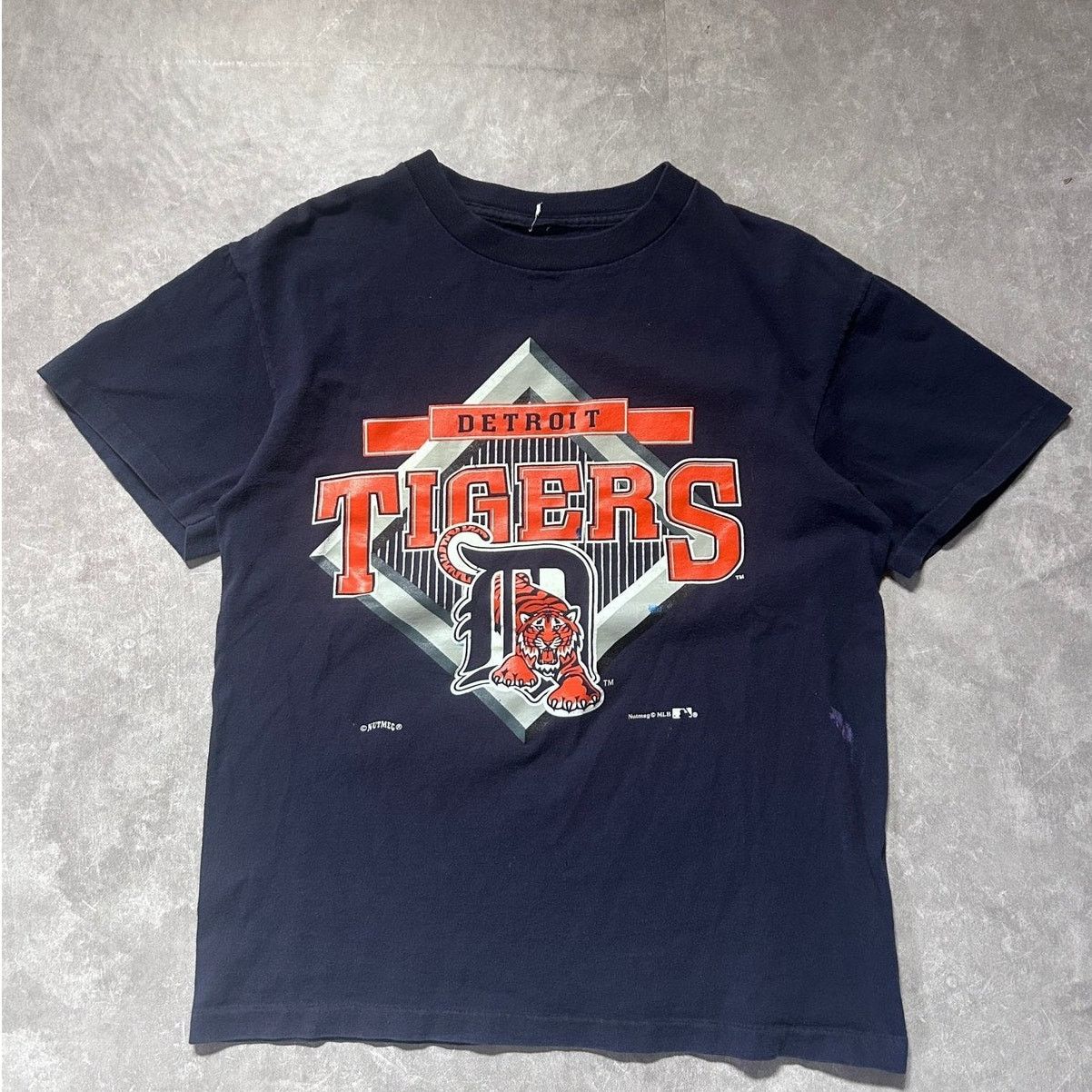 Nutmeg 90s Vintage Detroit Tigers Navy T Shirt Size M Size US M / EU 48-50 / 2 - 1 Thumbnail
