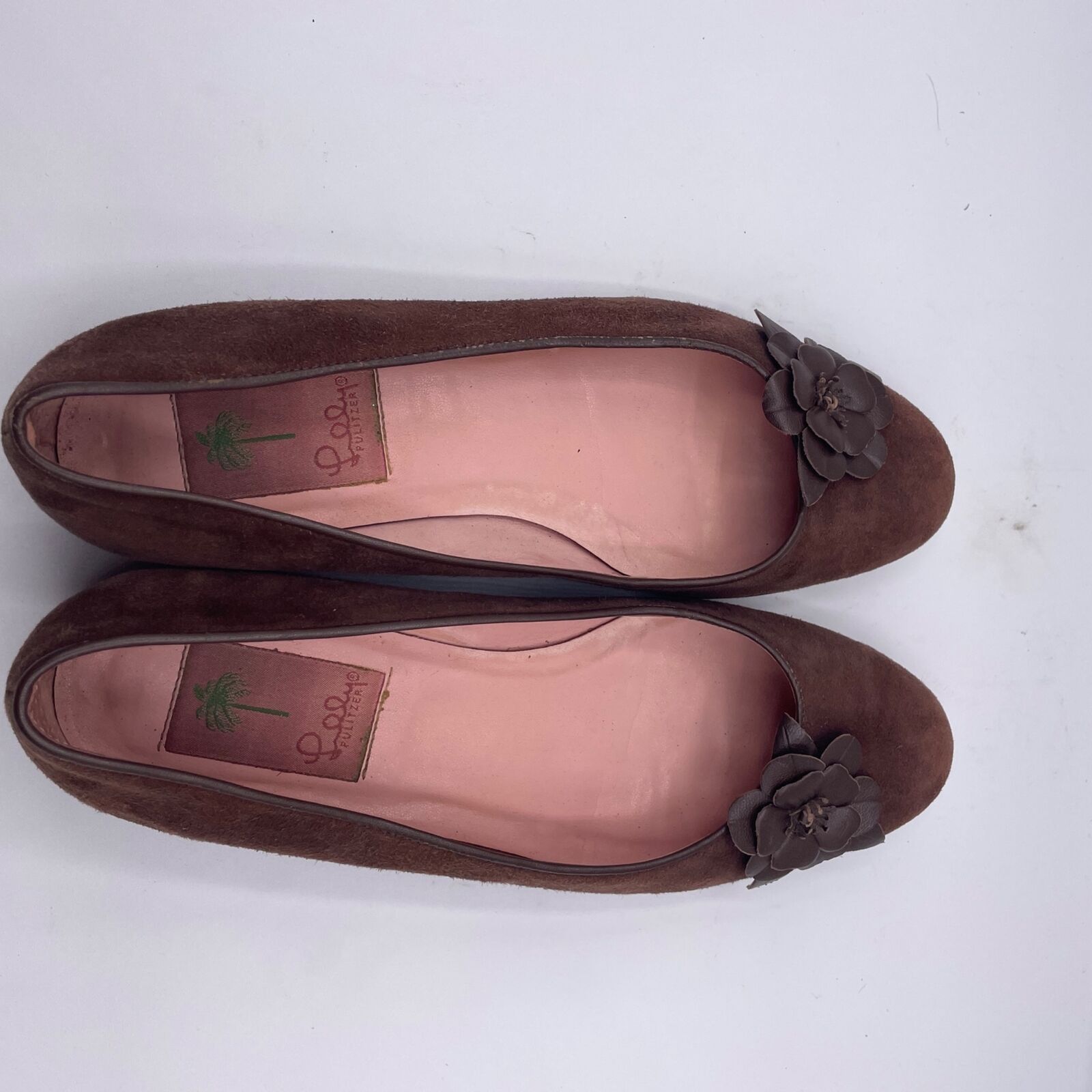 Lilly Pulitzer Lilly Pulitzer Ballet Flats Brown Slip On Shoe Leather 8 Size US 8 / IT 38 - 7 Thumbnail