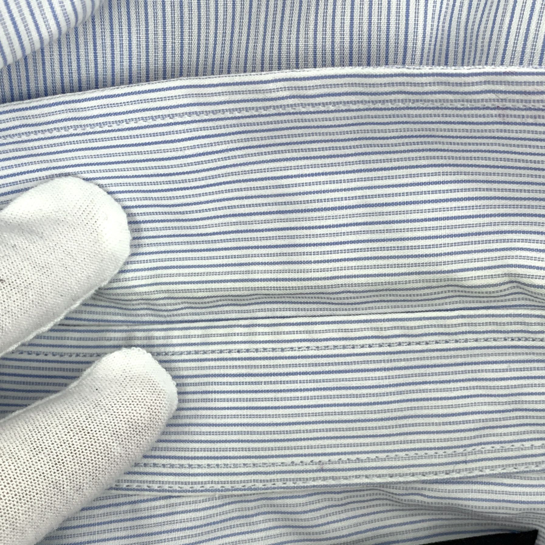 Gucci Gucci Stripe Embroidered Shirt Light Blue (40) Size US XXS / EU 40 - 9 Thumbnail