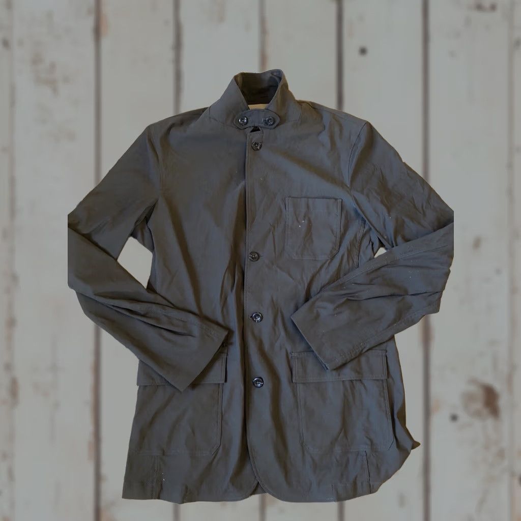 Eddie Bauer Eddie Bauer Blazer Mens T44 Big & Tall Green Solid Single-Breasted 3-Button Notch Lapel Jacket Casual Travel Sports Regular Chest 44 Size 44R - 1 Thumbnail