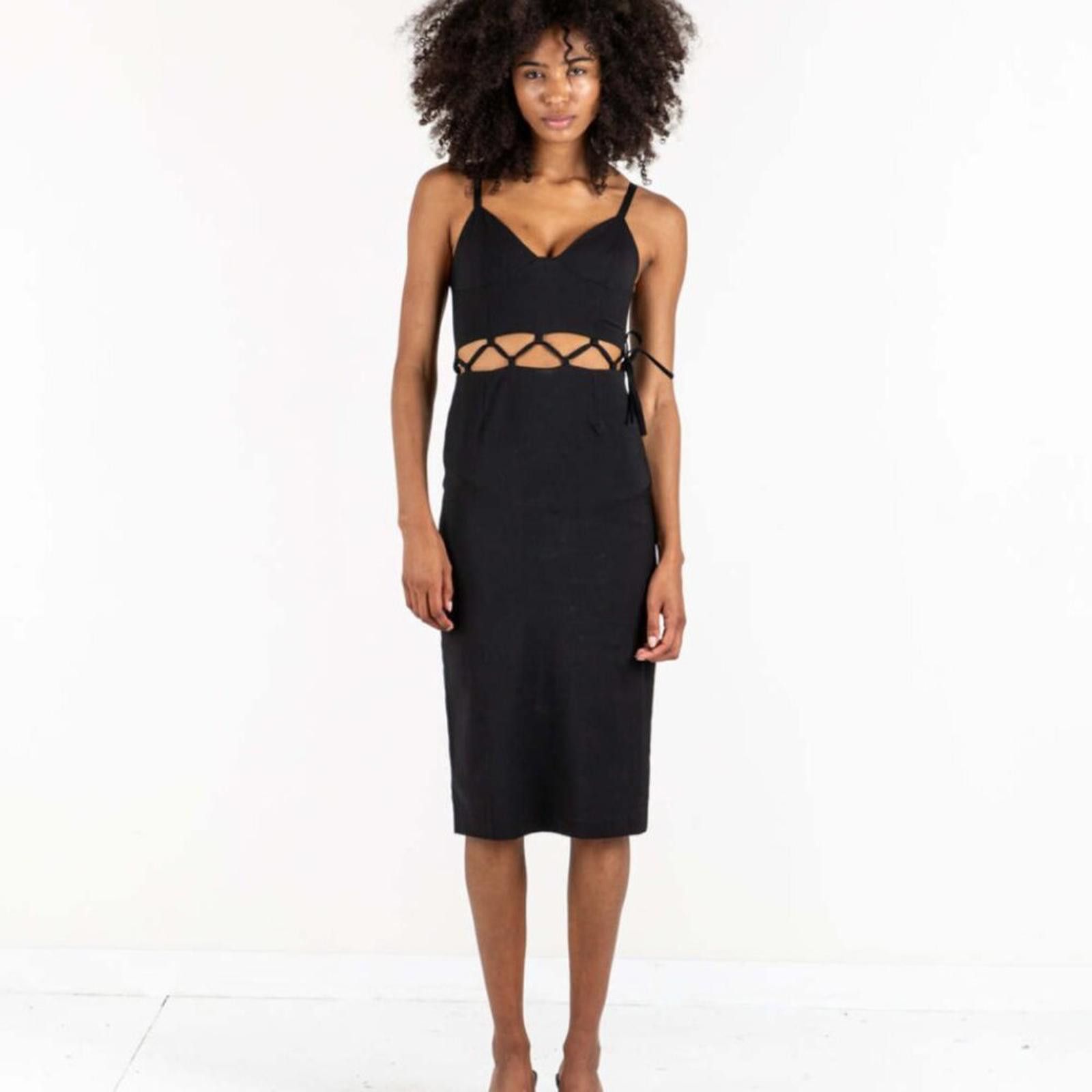Paloma Wool Paloma Wool Cut Out Pin Stripe Axel Three in One Midi Dress |  Grailed