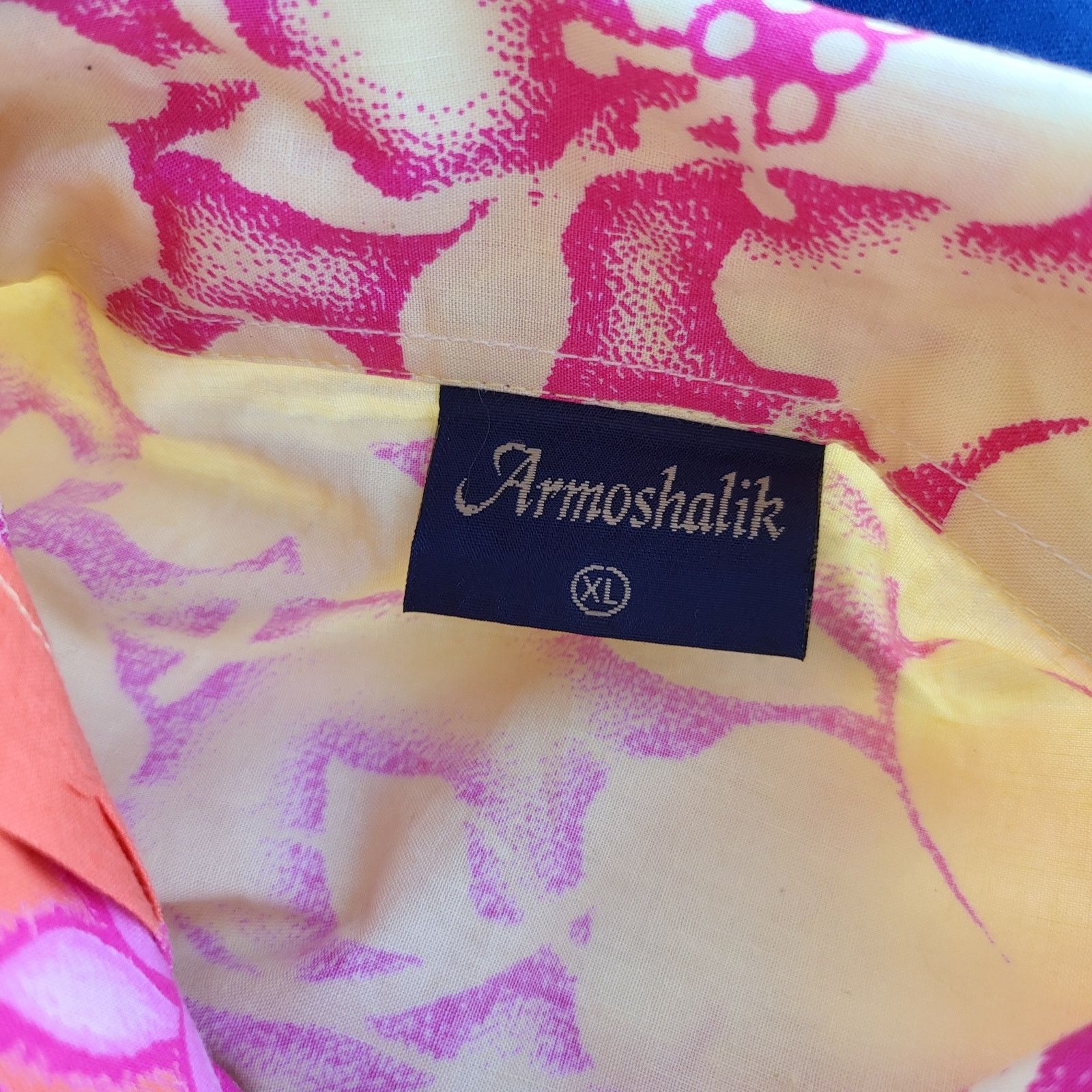 Other Vintage Armoshalik Indian Shirt Size XL Pink Yellow Floral Size US XL / EU 56 / 4 - 7 Thumbnail