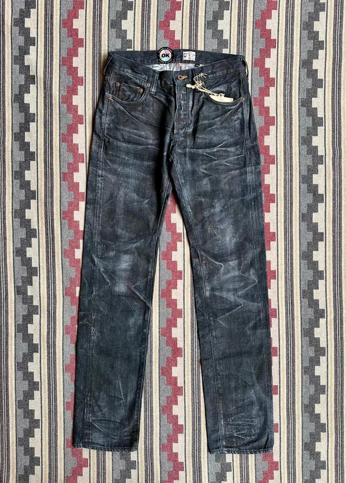 Prps Prps Noir P69P30VBL Rare Heavy Aged Selvedge Black Denim 32 Size US 32 / EU 48 - 1 Thumbnail