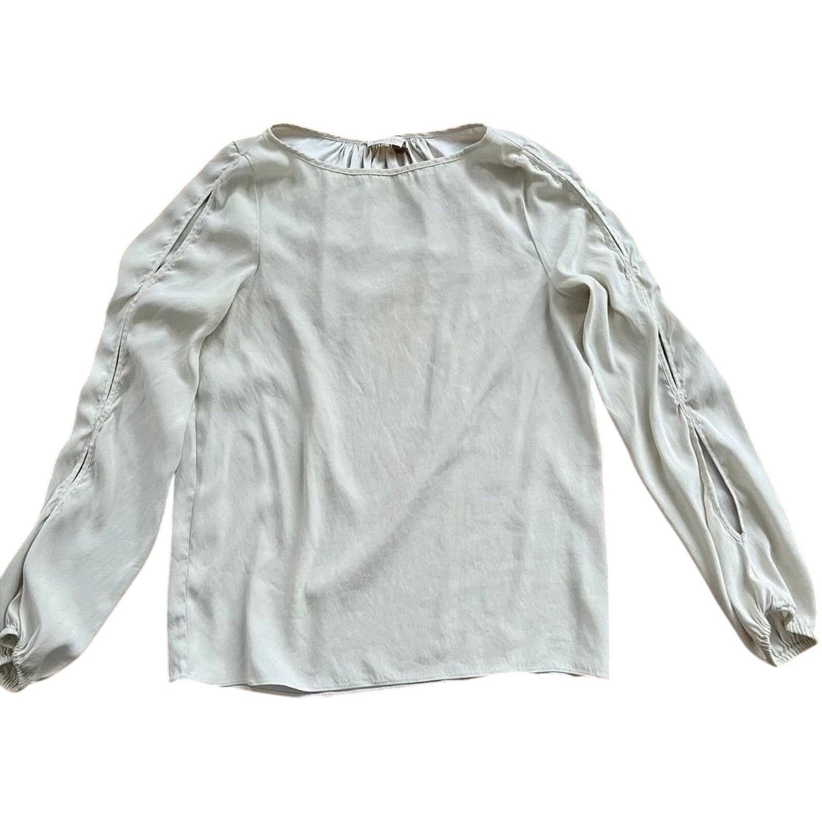 Ramy Brook Ramy Brook Top Silk Blouse Small Petite Ivory A001463 Size S / US 4 / IT 40 - 1 Thumbnail