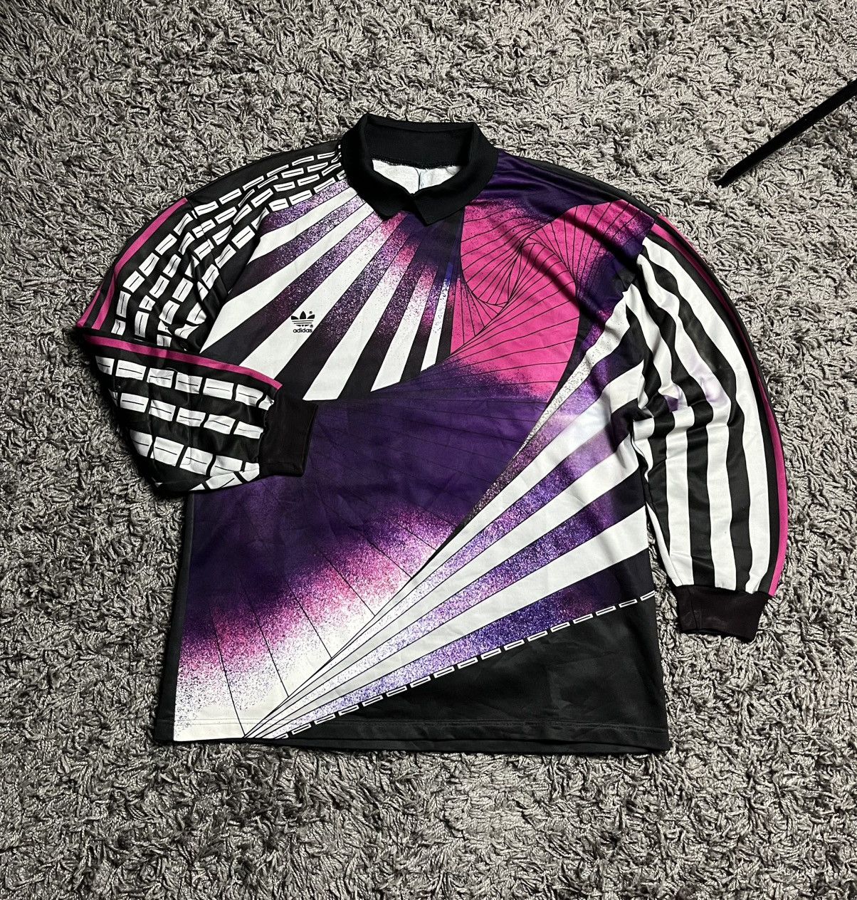 Adidas Vintage 90s Adidas Goalkeeper Jersey Taifun Germany 1990 #1 Size US XL / EU 56 / 4 - 2 Thumbnail