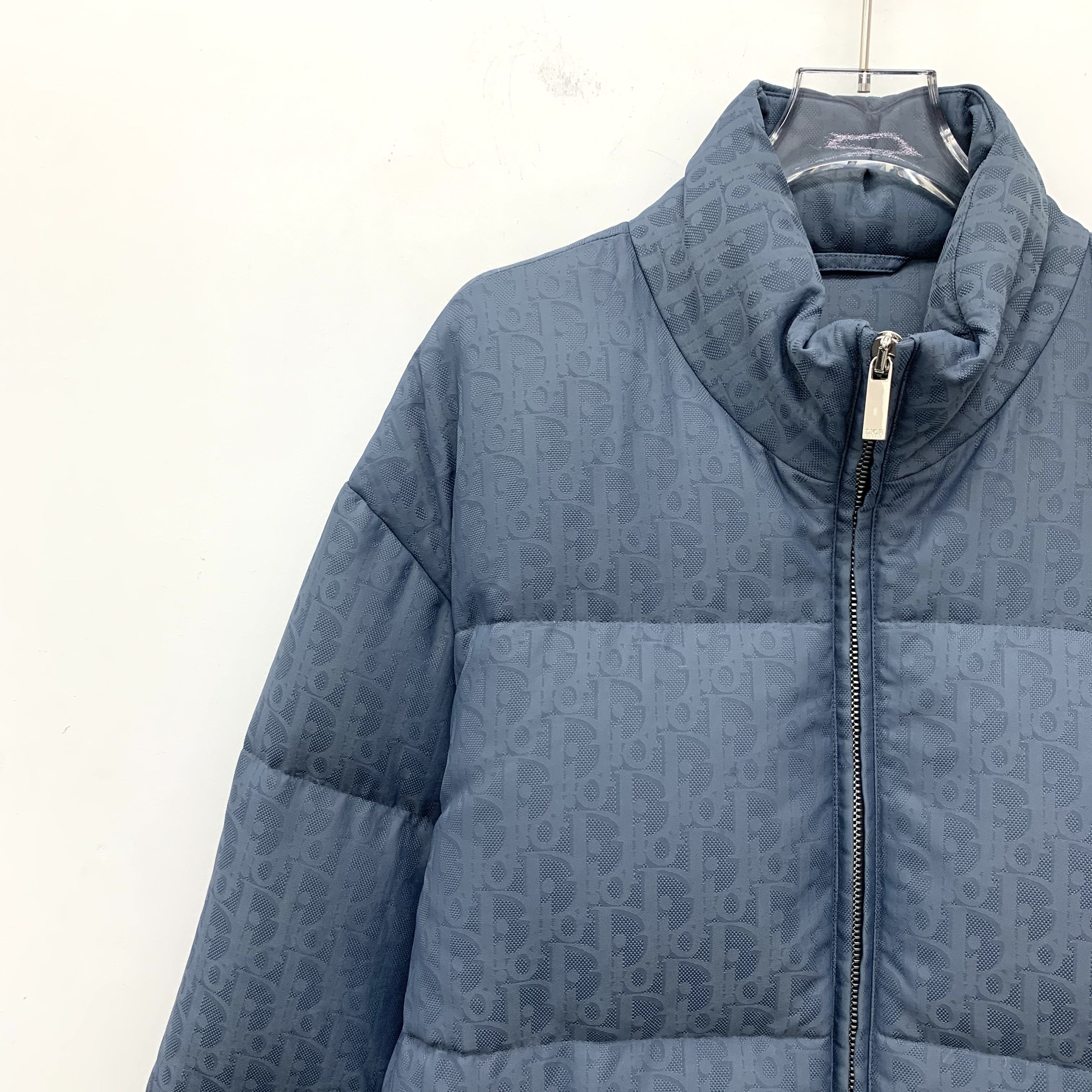 Dior Dior Monogram Down Jacket Blue (L) Size L / US 10 / IT 46 - 3 Thumbnail