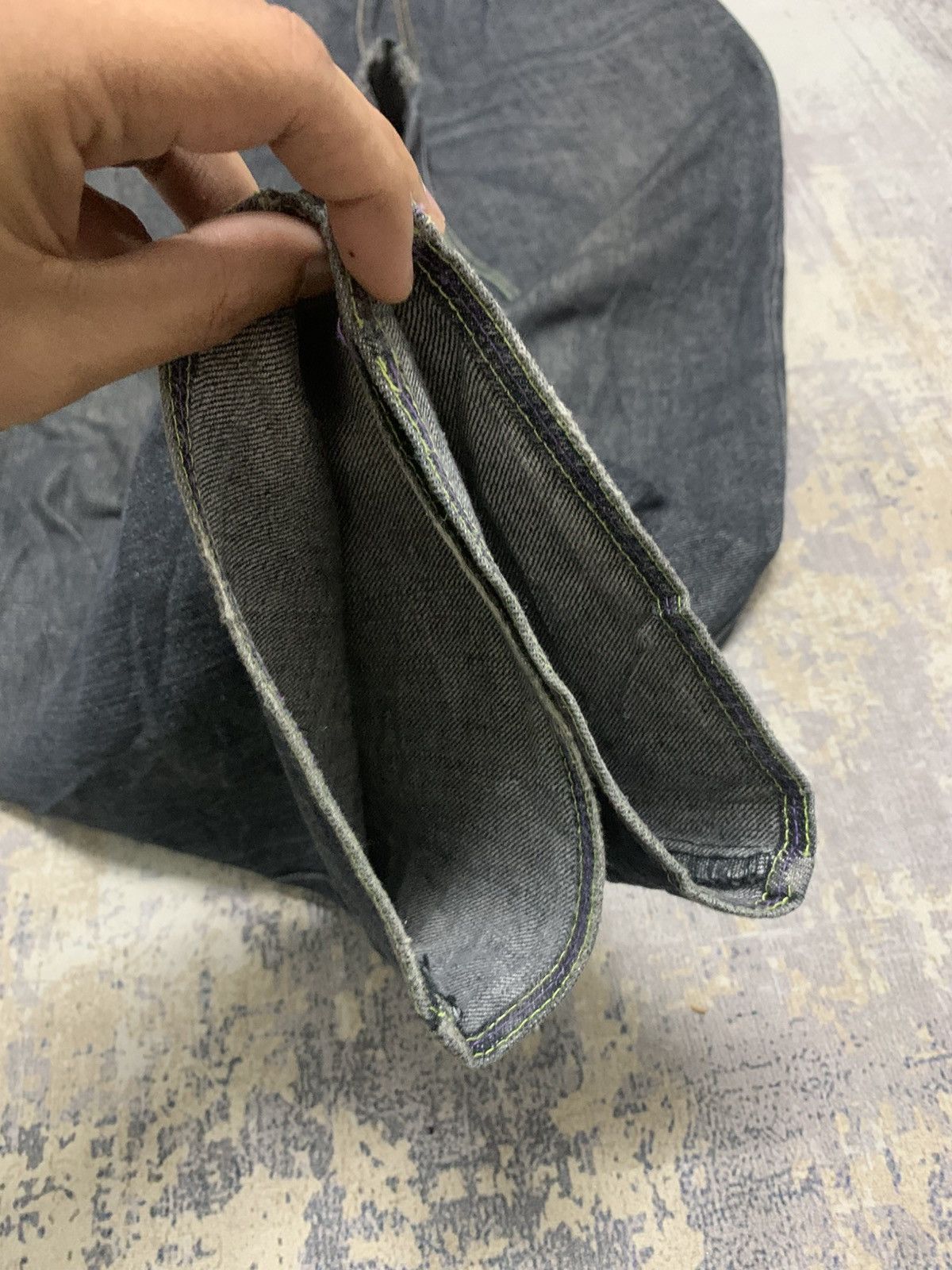 Japanese Brand Japanese Brand Octopus Army Black Loose Fit Jeans Size US 32 / EU 48 - 8 Thumbnail