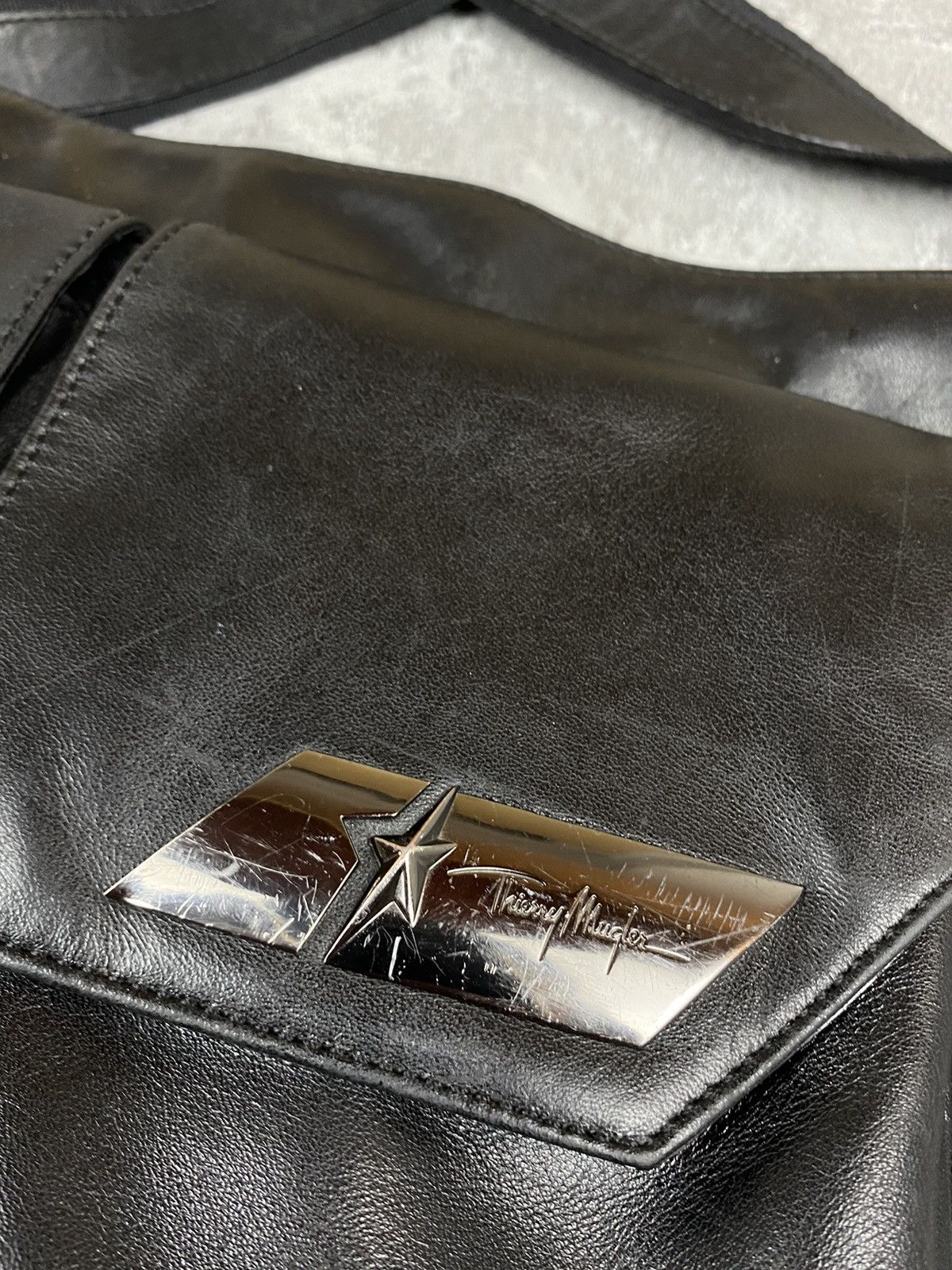 Thierry Mugler Thierry Mugler leather business bag briefcase Size ONE SIZE - 4 Thumbnail