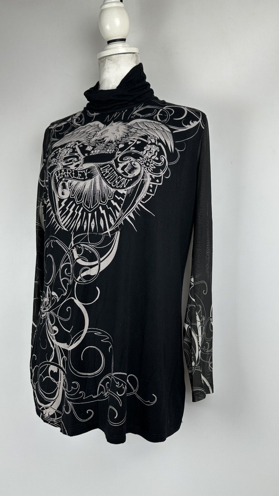 Harley Davidson Harley Davidson Mesh Sleeves Big Over Print USA Made Size XL / US 12-14 / IT 48-50 - 2 Thumbnail