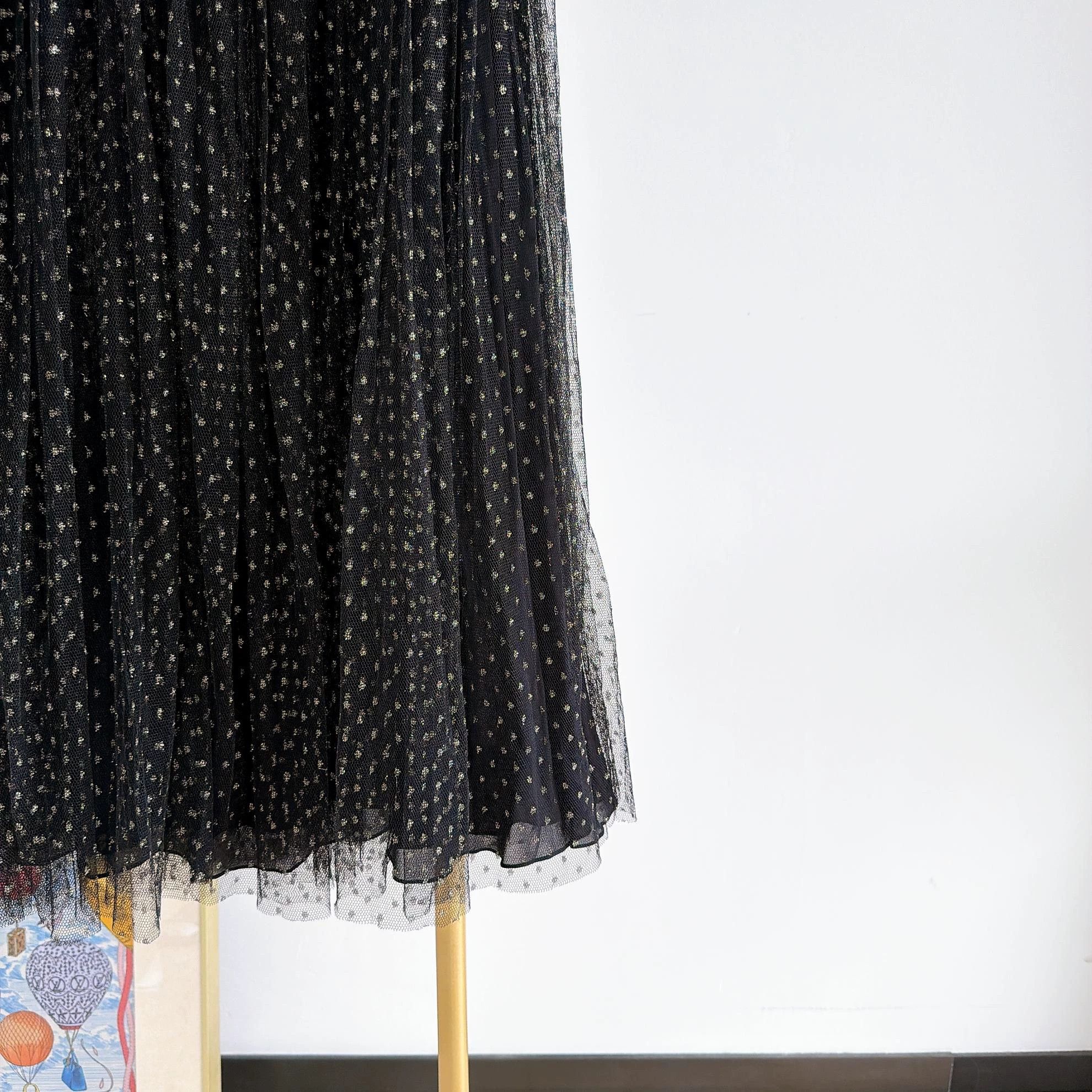 Dior Dior Black Polka Dot Skirt F38 Size 27" / US 4 / IT 40 - 6 Thumbnail