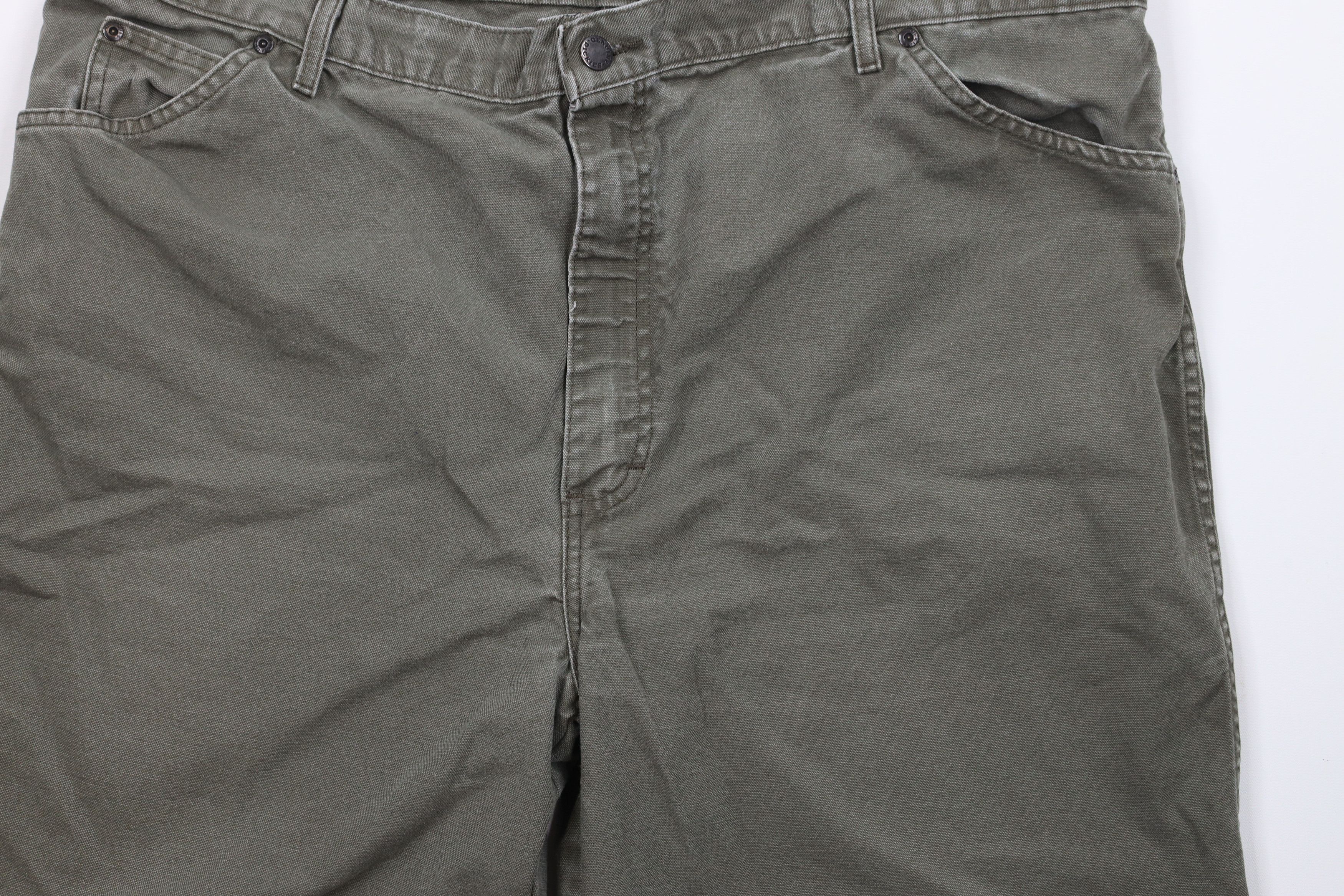 Dickies × Vintage Vintage Dickies Canvas Relaxed Fit Shorts Green Cotton Size US 40 / EU 56 - 3 Thumbnail