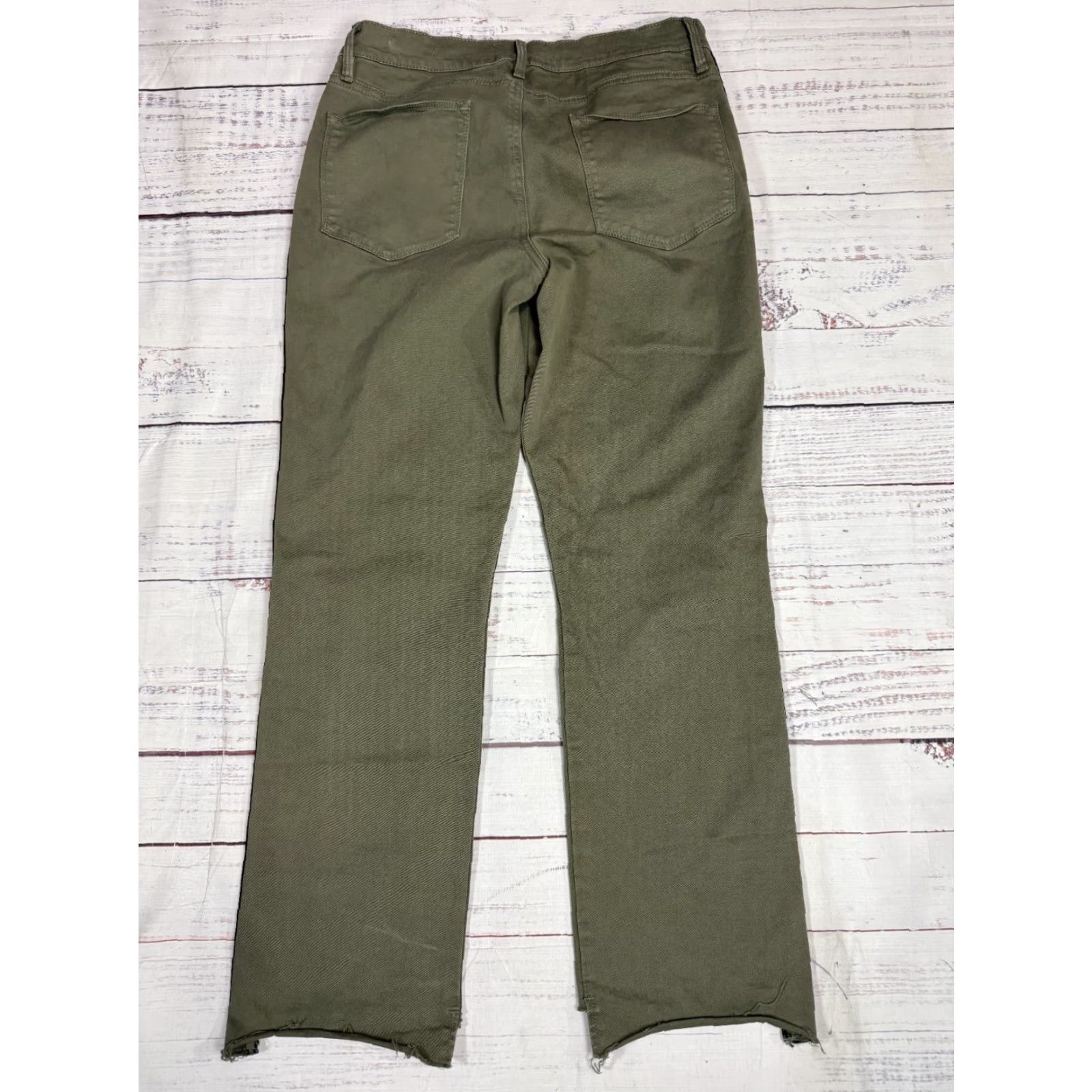 Frame FRAME Jeans London-Los Angeles Green Le Hight Straight Cotton Womens Sz 29 Denim Fashion 90s? Size 29" - 6 Thumbnail