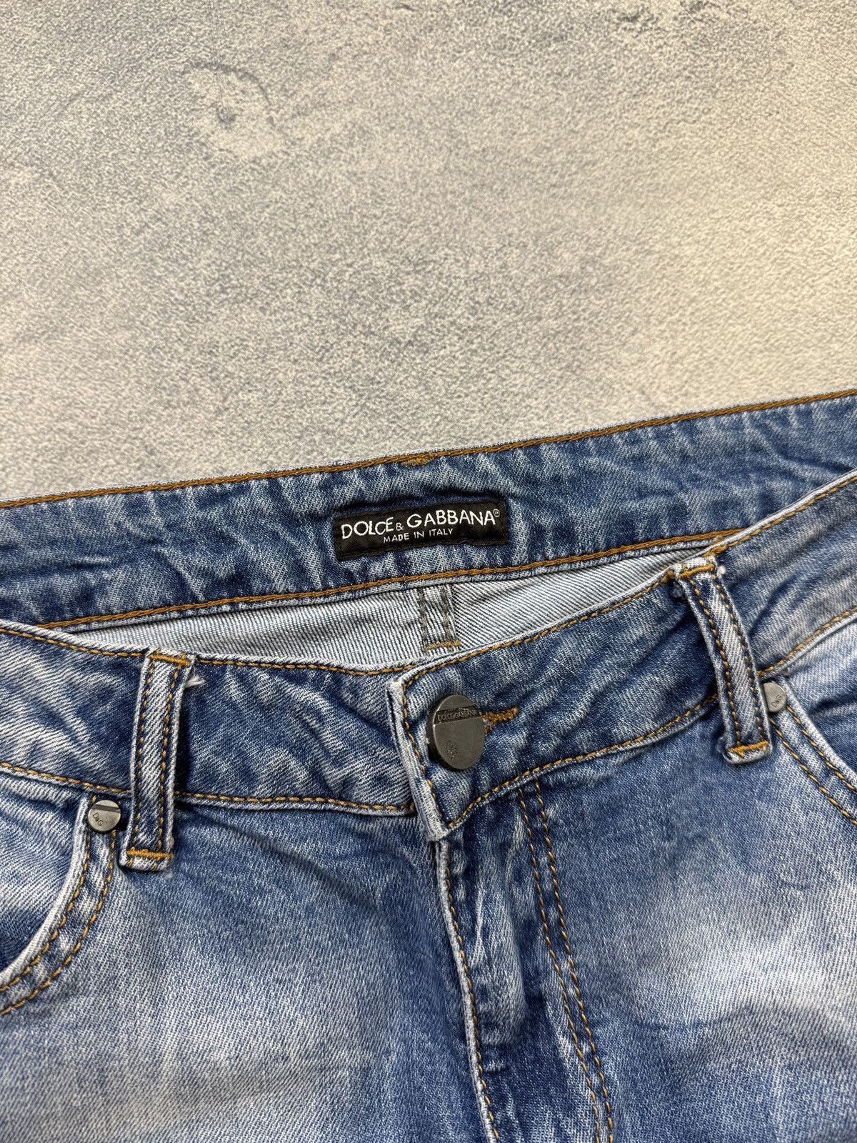 Dolce & Gabbana Vintage Dolce & Gabbana Metal Logo Jeans Size US 34 / EU 50 - 7 Thumbnail