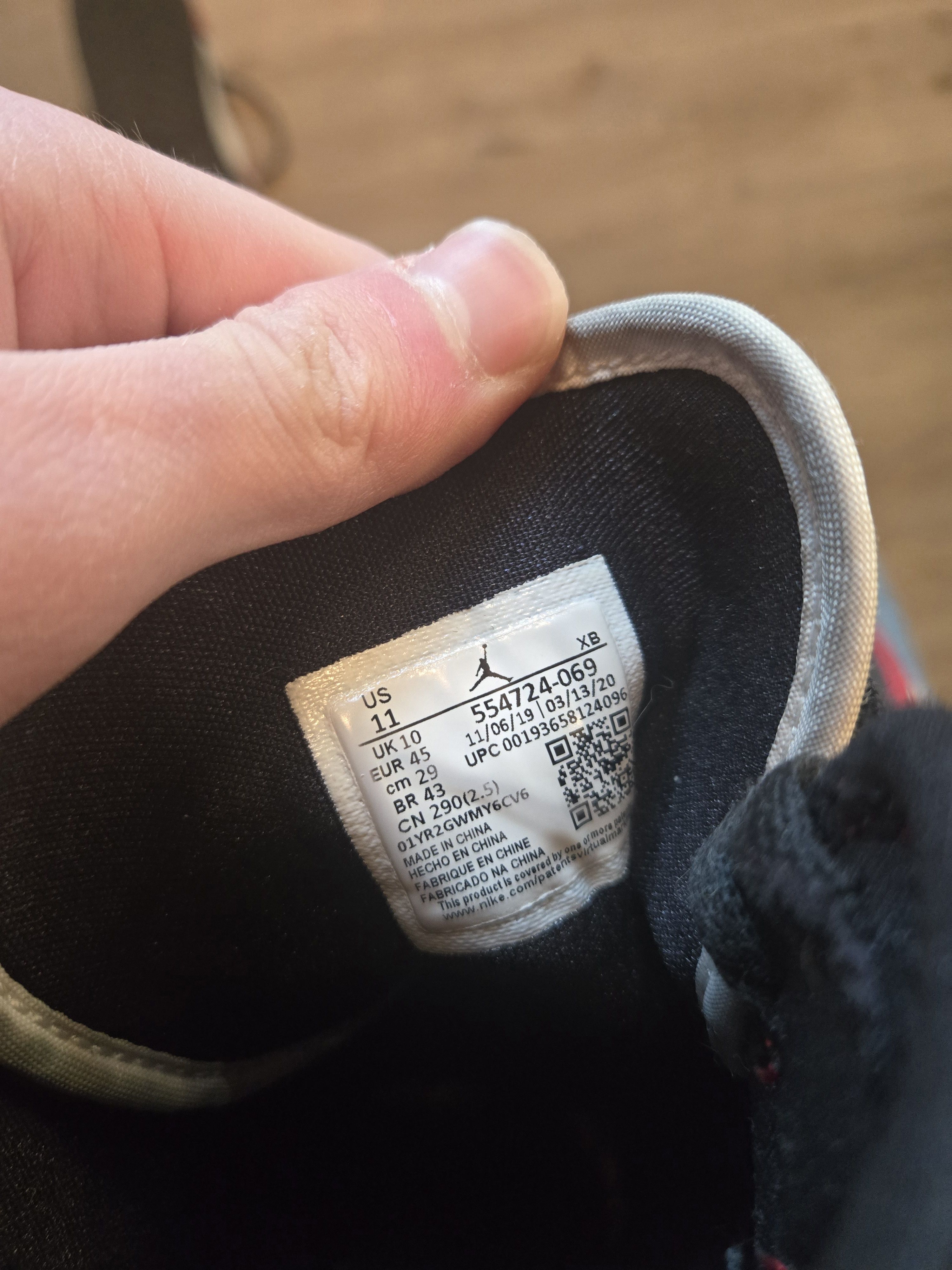 Jordan Brand Jorden 1 black Chicago’s Size US 11 / EU 44 - 7 Thumbnail