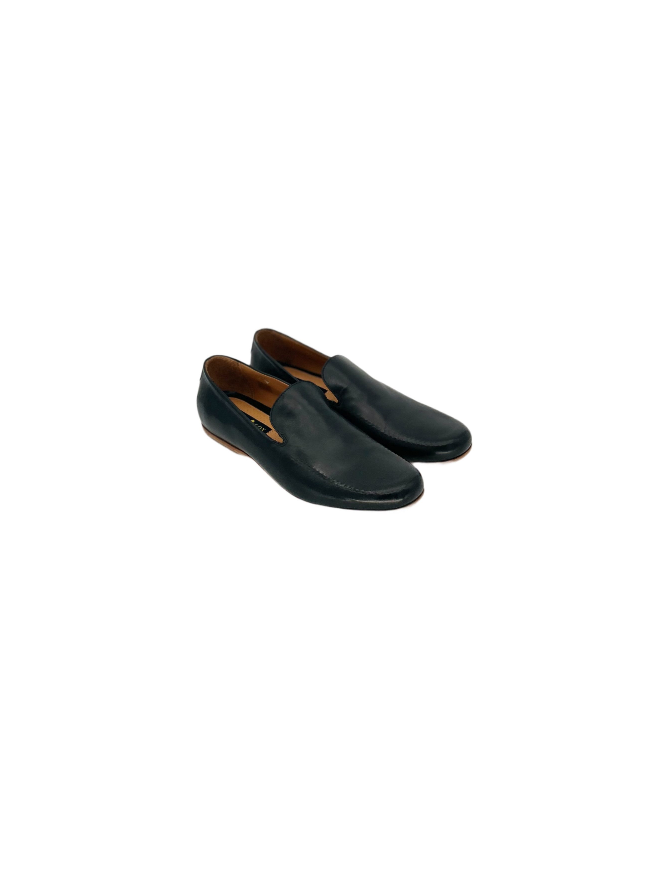 Patrick Cox Black Leather Moccasin With Stich Detailing