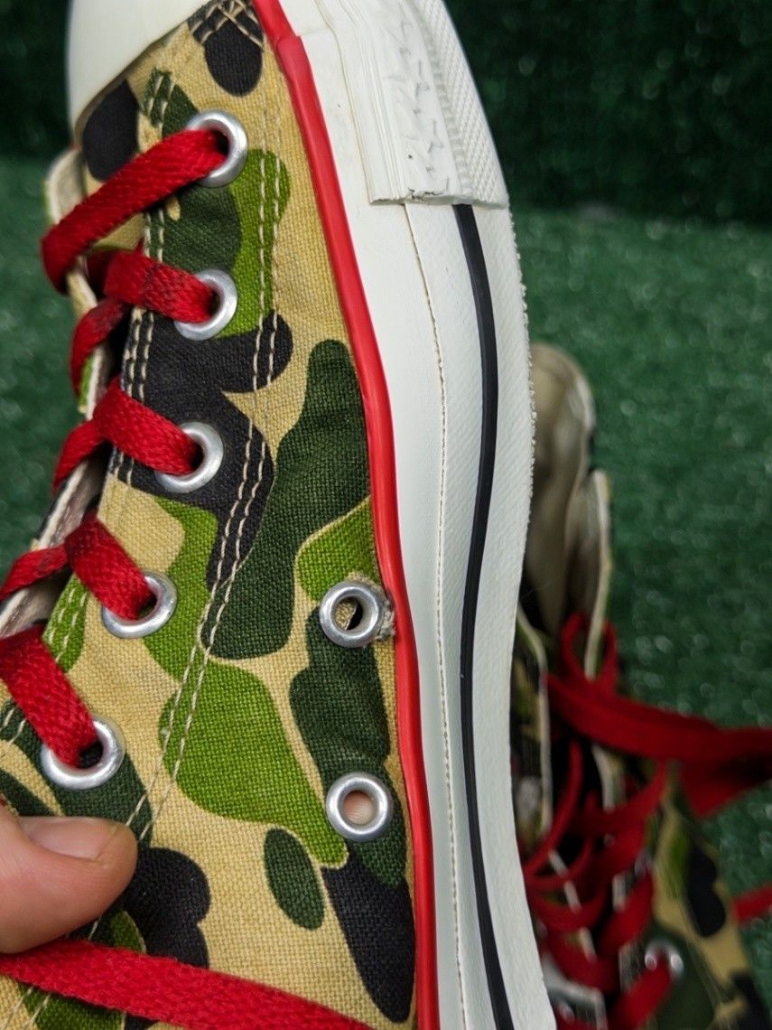 Bape A Bathing Ape Bapesta Ape Sta Geeen High top toe canvas Size US 10 / EU 43 - 9 Thumbnail