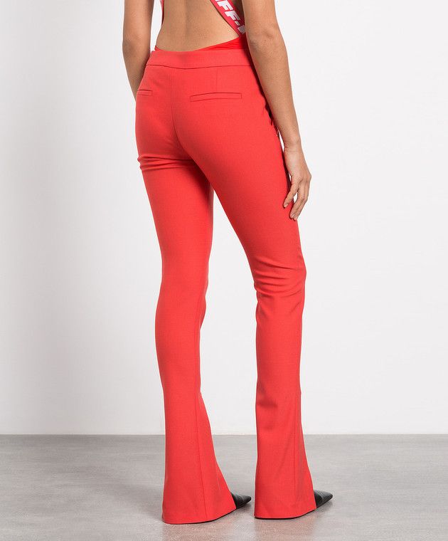 Off-White o1y1225 Sweatpant in Tomato Red Size 26" / US 2 / IT 38 - 4 Thumbnail