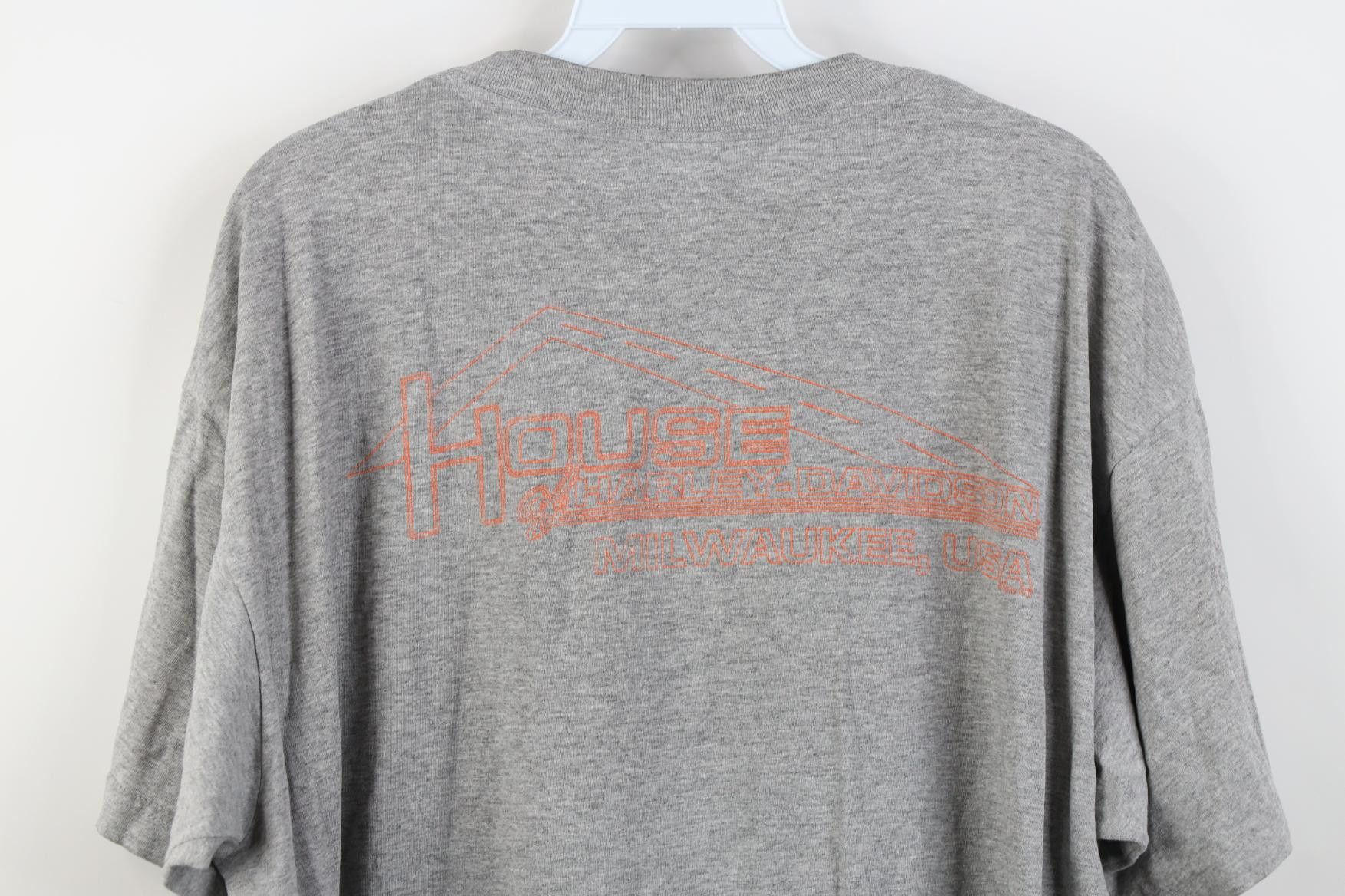 Harley Davidson Vintage Y2K 2003 Harley Davidson 100 Years T-Shirt Gray USA Size US XL / EU 56 / 4 - 13 Thumbnail