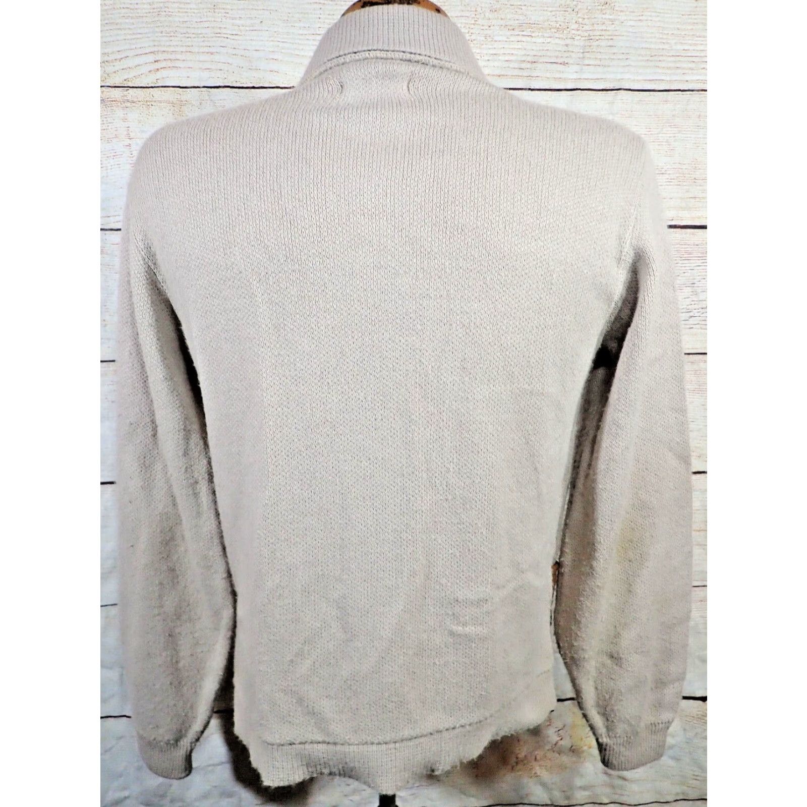 Vintage VINTAGE 60s Juilliard Cardigan Sweater Mens S Rockabilly Leather Acrylic Knit Size US S / EU 44-46 / 1 - 3 Thumbnail