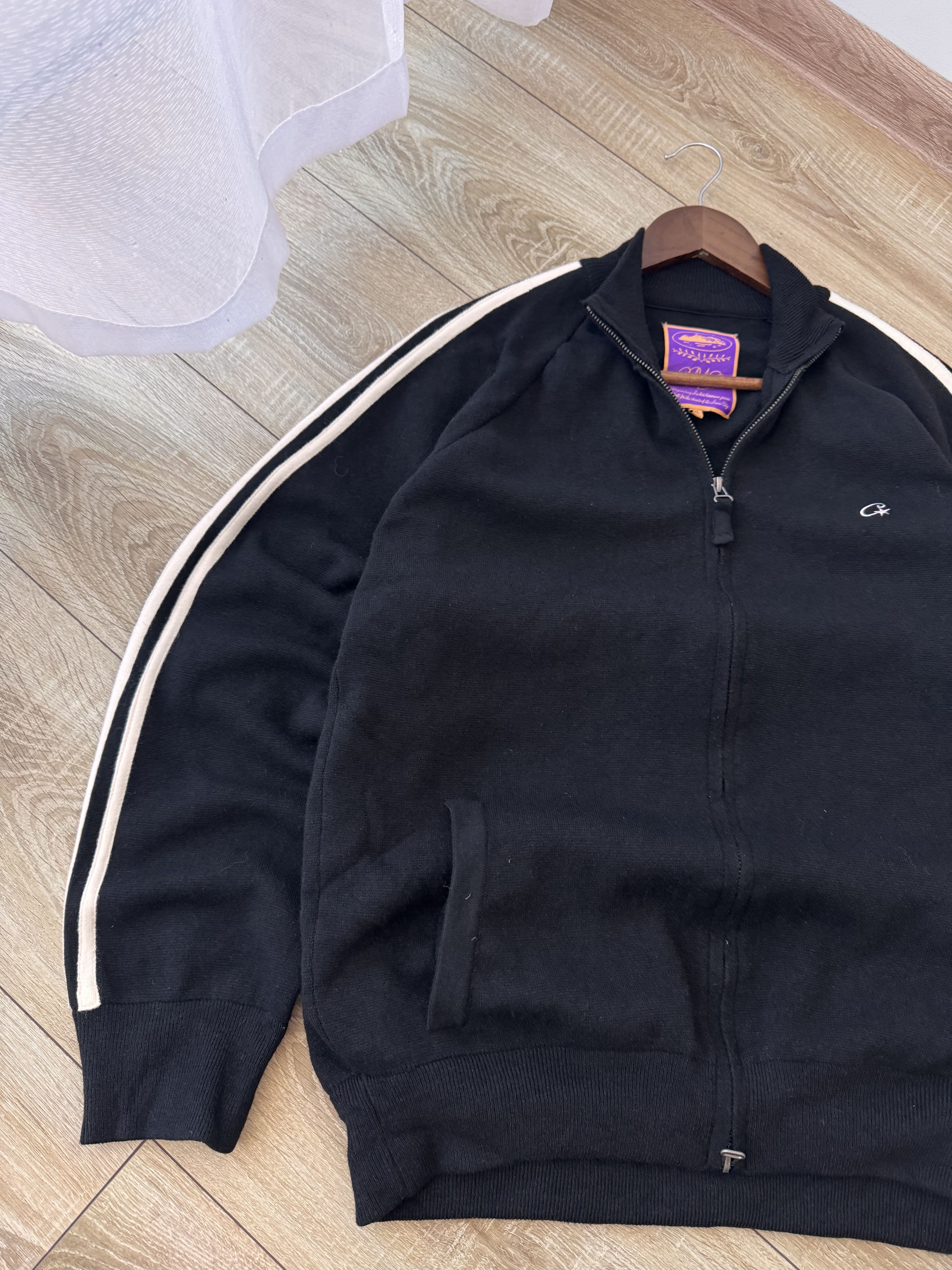 Corteiz Corteiz Knitted Black & White Streetwear Zip Hoodie Size US L / EU 52-54 / 3 - 10 Thumbnail