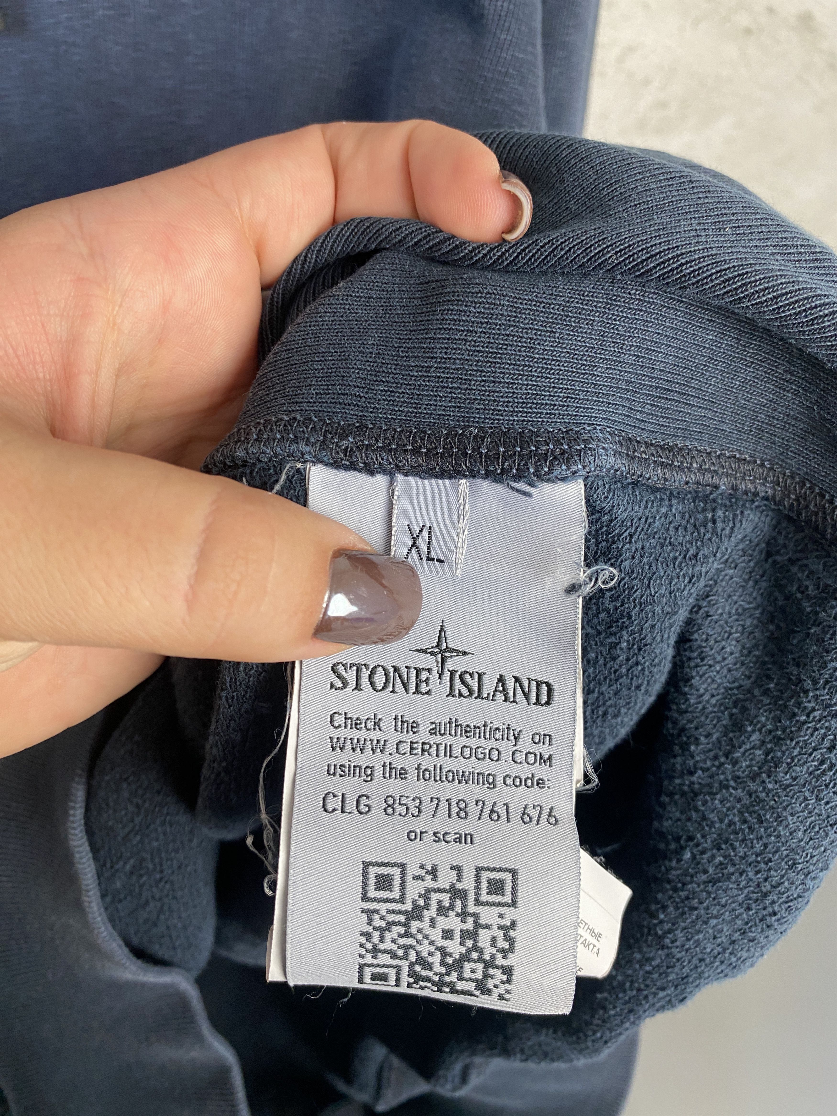 Stone Island Stone Island washed effect hoodie casual skate rap hip hop Size US XL / EU 56 / 4 - 5 Thumbnail