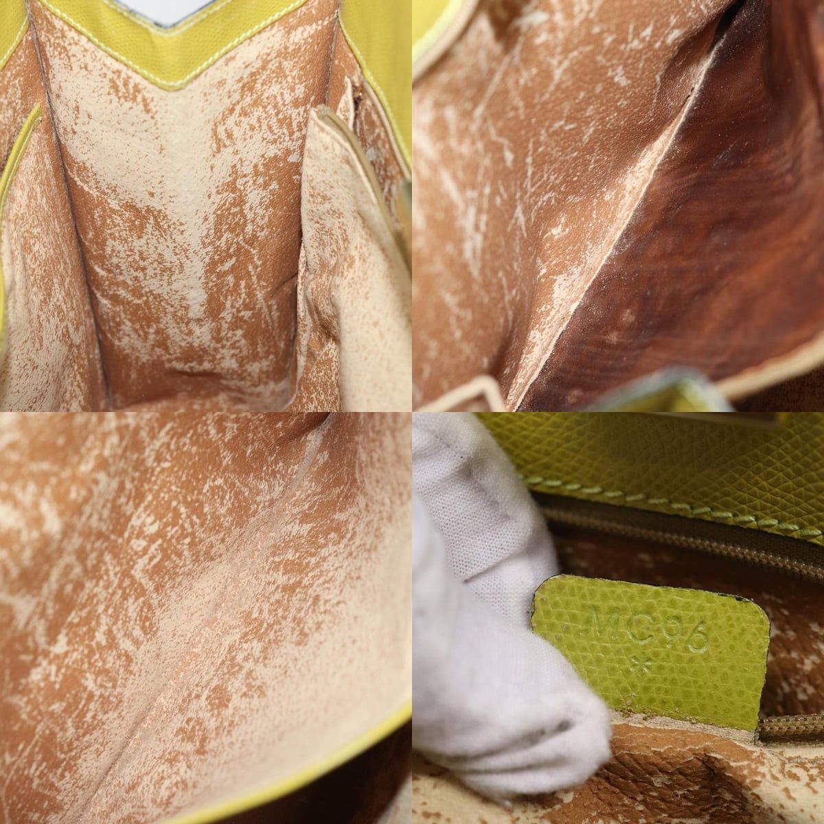 Celine CELINE Tote Bag Leather Yellow Size ONE SIZE - 12 Thumbnail