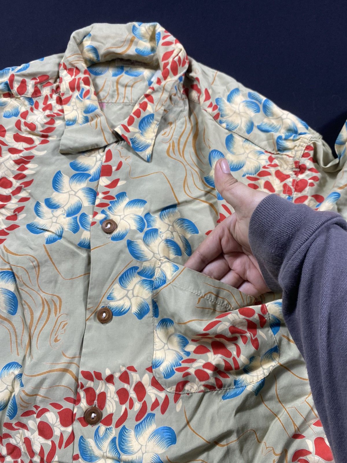 Sun Surf × Vintage Vintage Sun Surf Rayon Flower Hawaiian Shirt Size US M / EU 48-50 / 2 - 5 Thumbnail