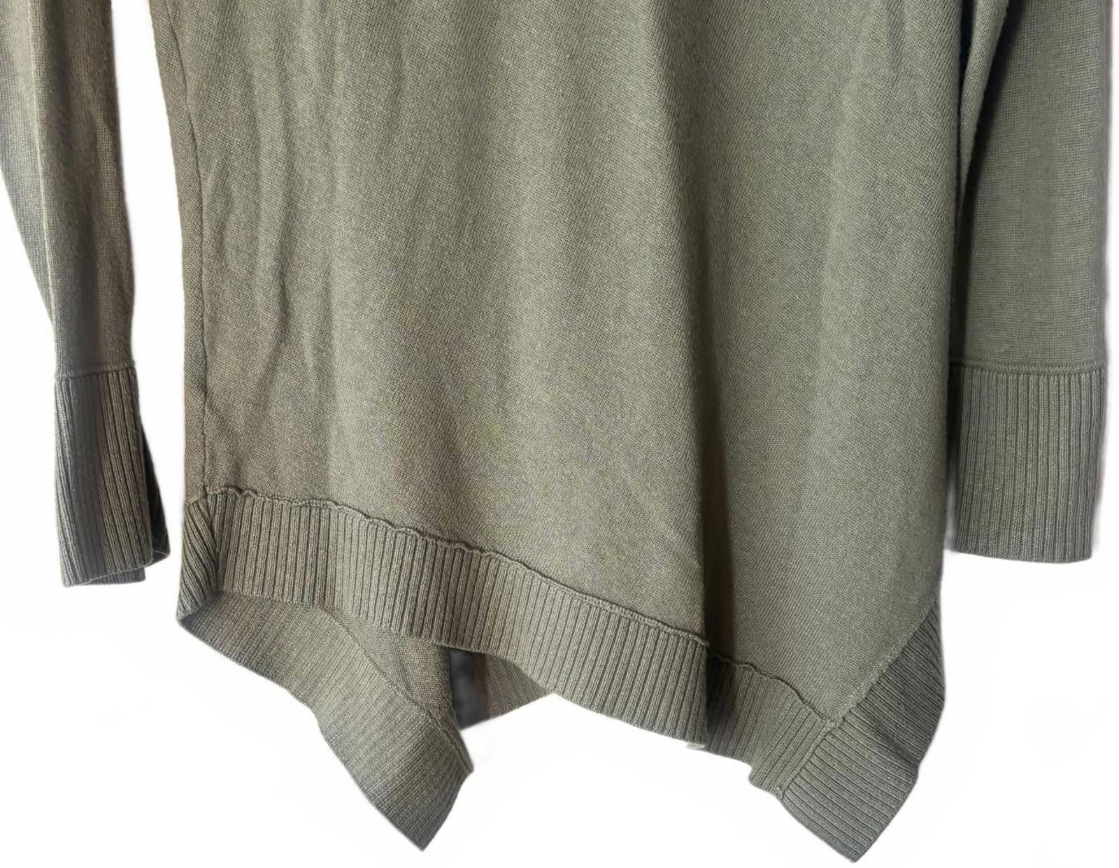 Chicos Chico Olive Green Women's Crew Neck Sweater Size XS / US 0-2 / IT 36-38 - 9 Thumbnail