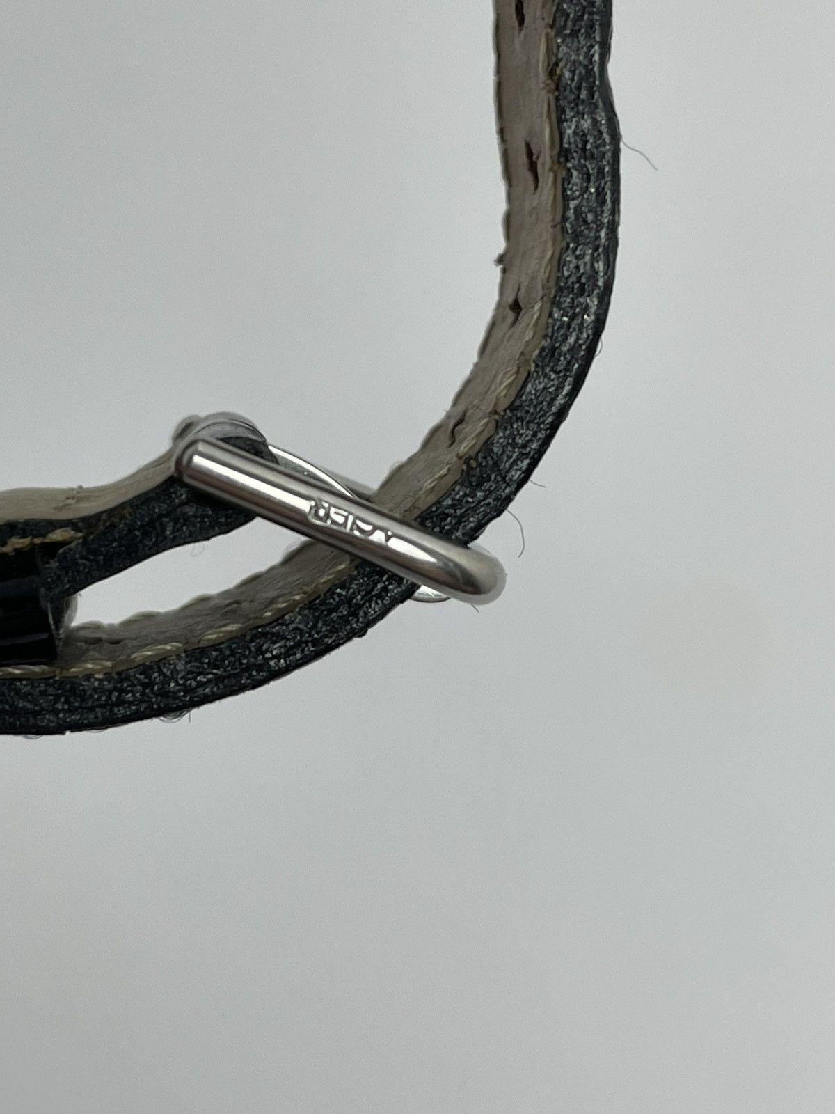 Yves Saint Laurent Yves Saint Laurent YSL patent leather bracelet with silver Size ONE SIZE - 6 Thumbnail