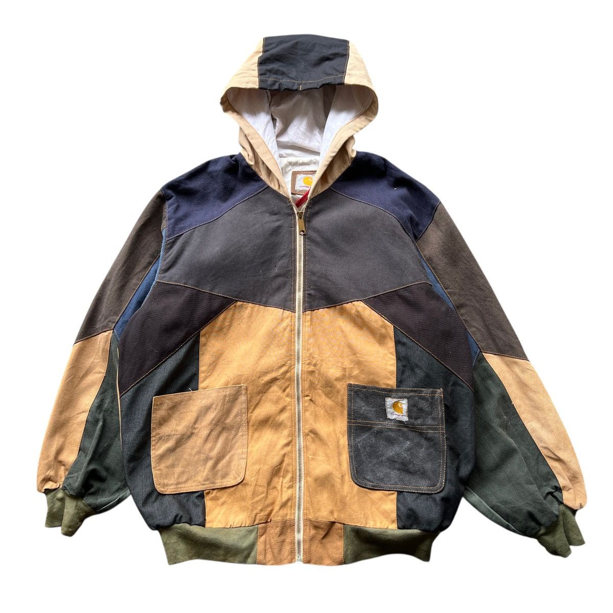 Carhartt Rare Carhartt Remake Rework Patchwork Jacket Size US L / EU 52-54 / 3 - 5 Thumbnail