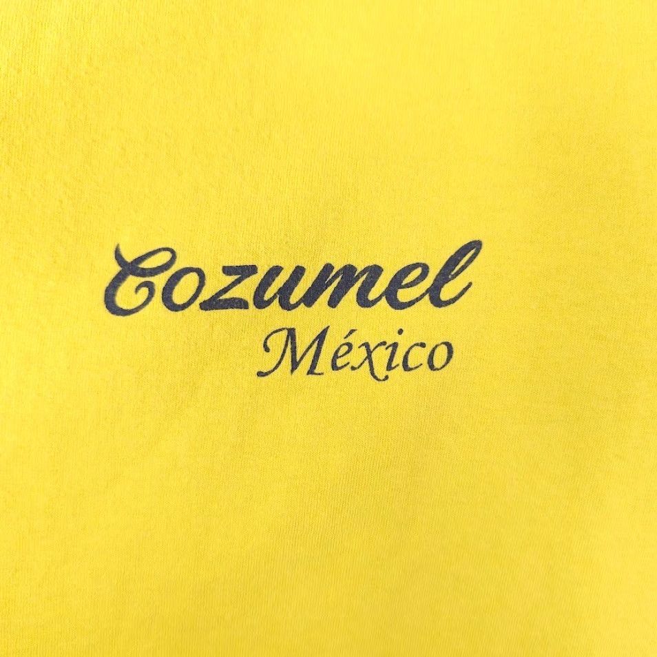 Vintage Cozumel T Shirt Mens XL Yellow Mexico Sea Turtles Travel Destination Tee Size US XL / EU 56 / 4 - 3 Thumbnail