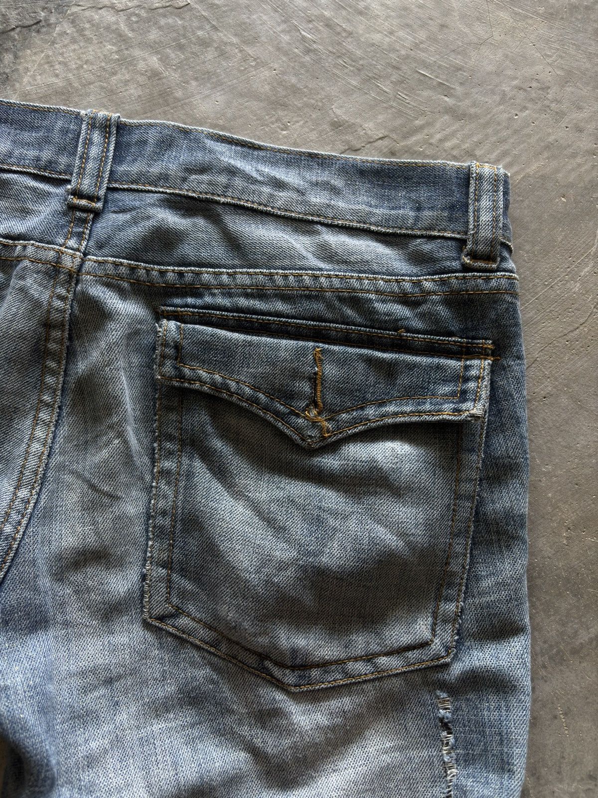 Hysteric Glamour KUI distressed japanese denim washed punk grunge style Size US 32 / EU 48 - 17 Thumbnail