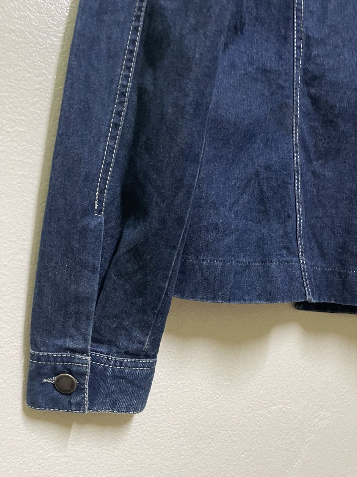 Designer × Hussein Chalayan × Vintage Hussein Chalayan Asymmetrical Denim Jacket SS2000 Italy Size S / US 4 / IT 40 - 11 Thumbnail