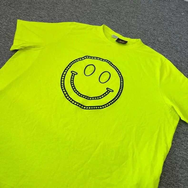 Loewe LOEWE Fluorescent yellow smiling T-shirt Size M / US 6-8 / IT 42-44 - 2 Thumbnail