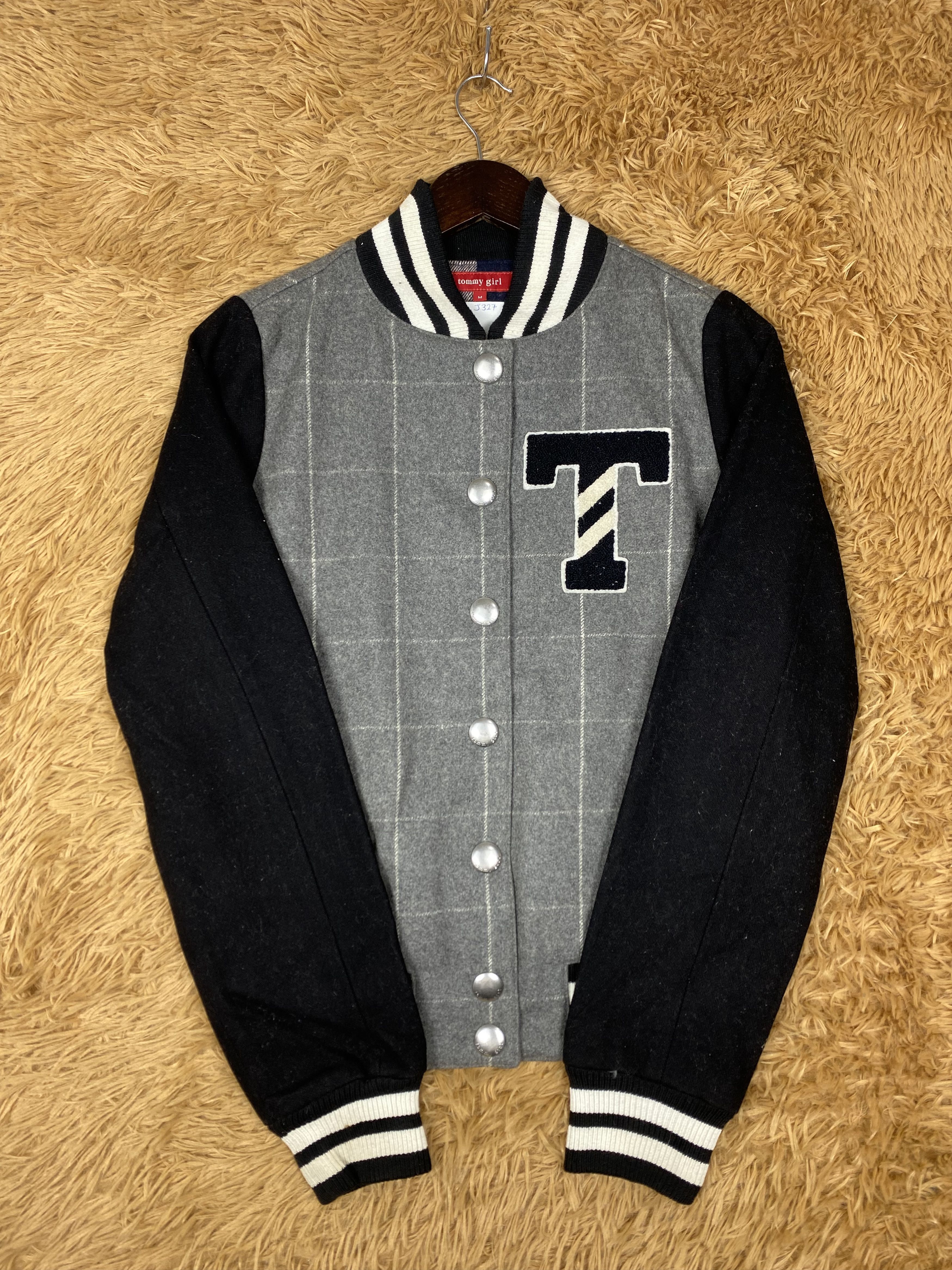 Tommy Hilfiger Vintage Tommy Girl Varsity Jacket DJ0327 Size M / US 6-8 / IT 42-44 - 5 Thumbnail