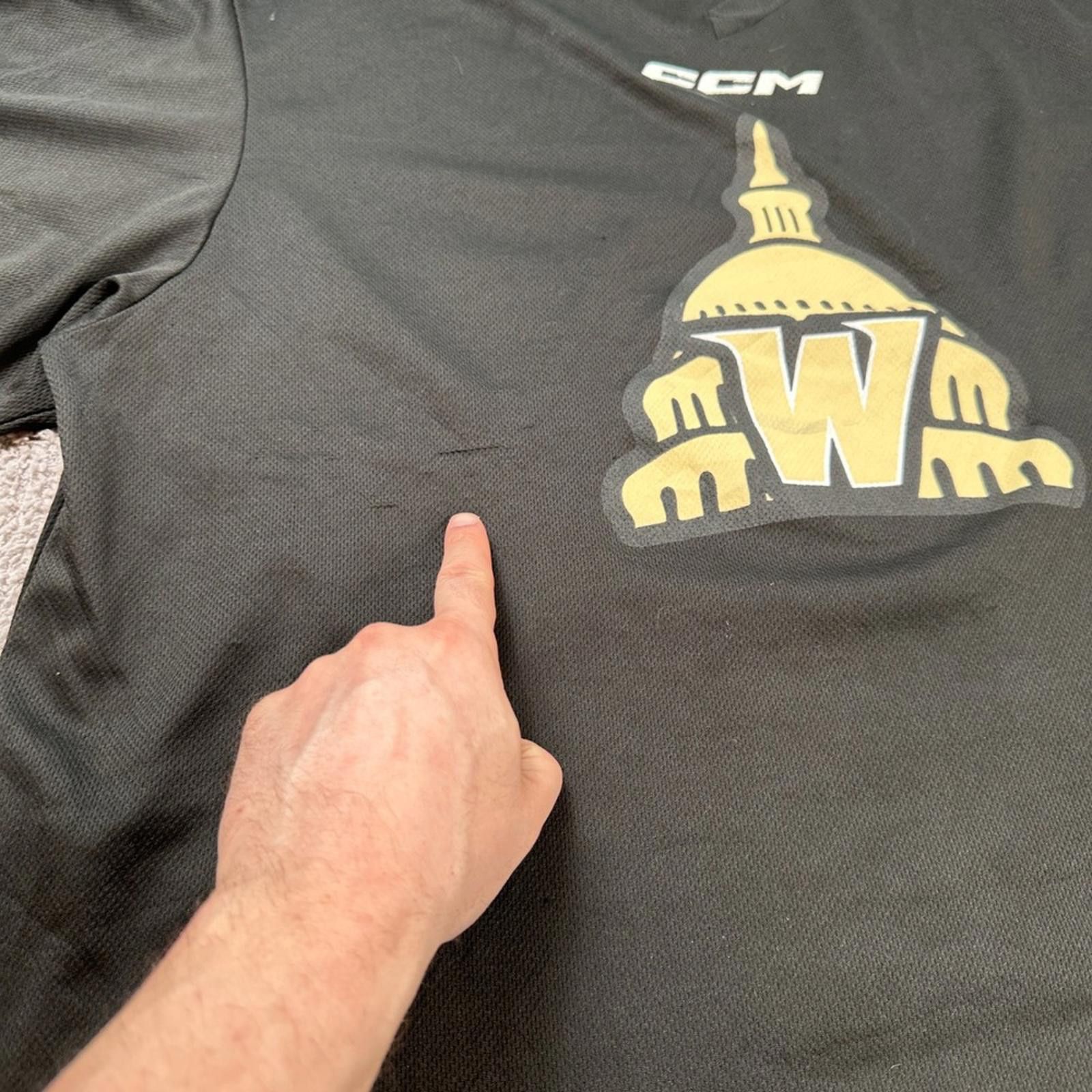 Ccm CCM Hockey Jersey Men's L Practice Training Black Gold Size US L / EU 52-54 / 3 - 7 Thumbnail