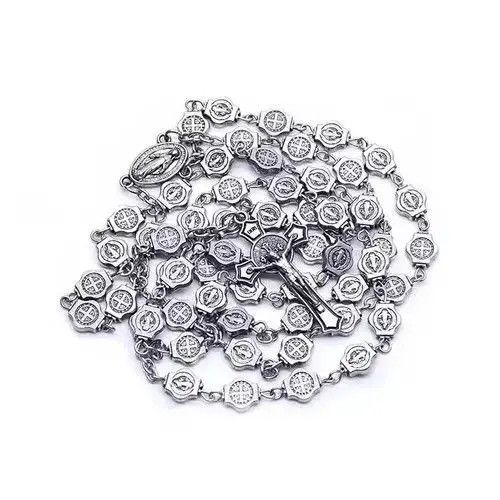 Vintage Saint Benedict Rosary Necklace Chain Catholic Church Jesus Size ONE SIZE - 2 Thumbnail