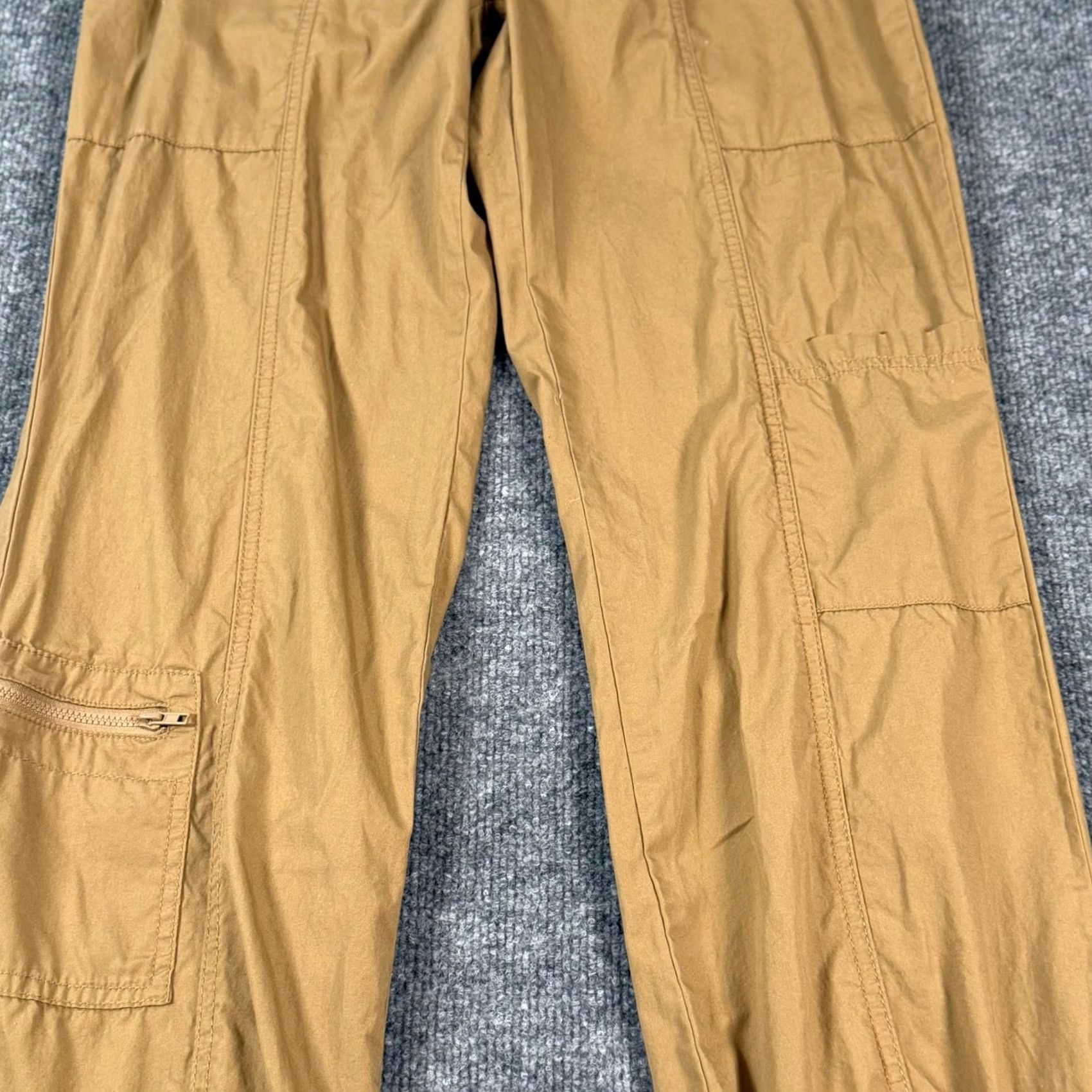 Vintage American Rewash Tan Cargo Pants Regular Size 5 Cotton Utility Track Size 27" / US 4 / IT 40 - 4 Thumbnail