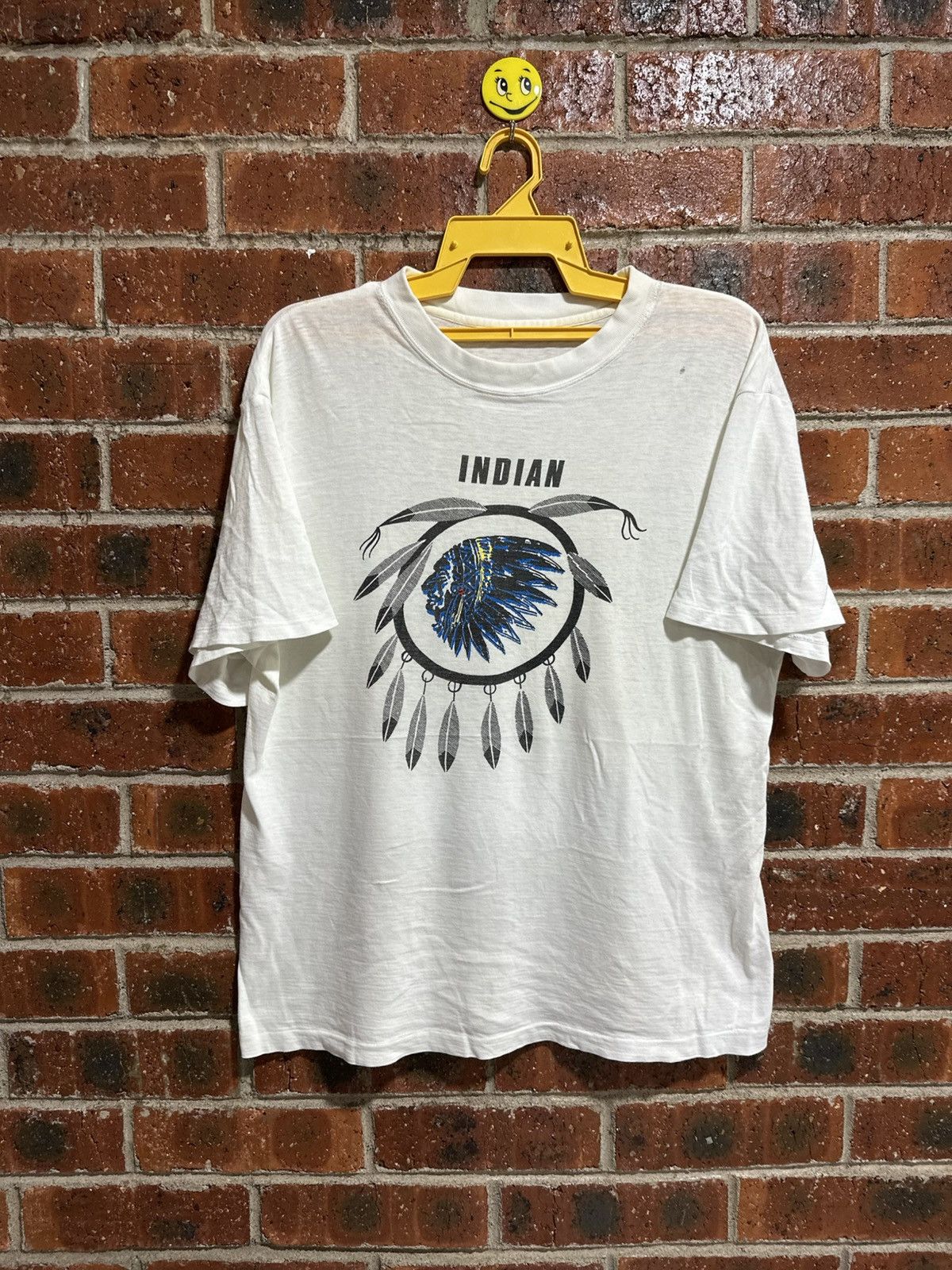 Vintage Thrashed Vintage Indian Motorcycle Tee Size US L / EU 52-54 / 3 - 1 Thumbnail