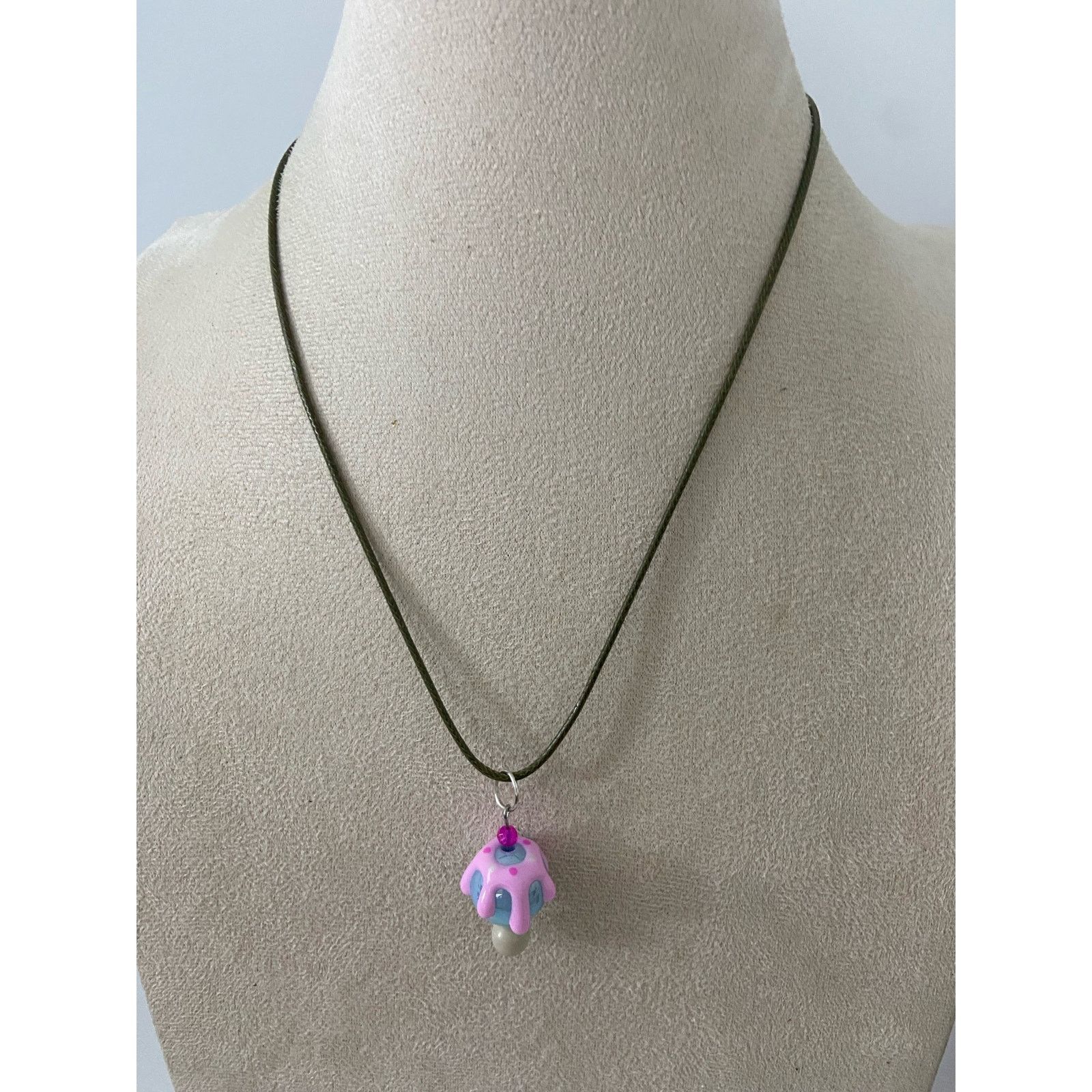 Handmade ice cream pendant necklace Size ONE SIZE - 1 Thumbnail