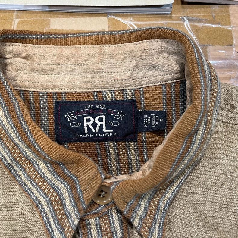RRL Ralph Lauren RRL Ralph Lauren Southwest striped shirt with big beard, s Size US M / EU 48-50 / 2 - 5 Thumbnail