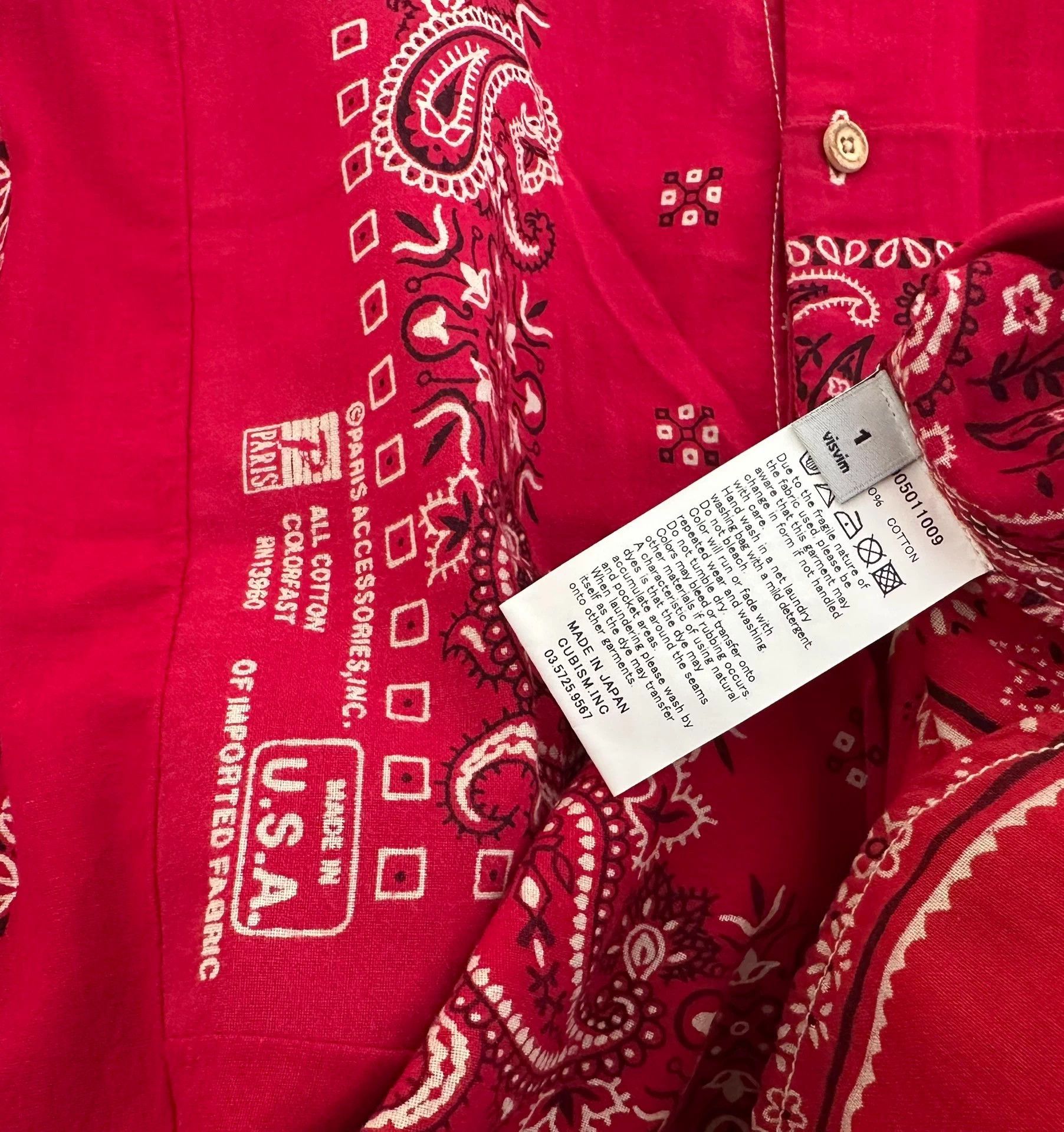 Visvim VISVIM ICT LONG RIDER SHIRT BANDANA Print New 1 Size US S / EU 44-46 / 1 - 4 Thumbnail