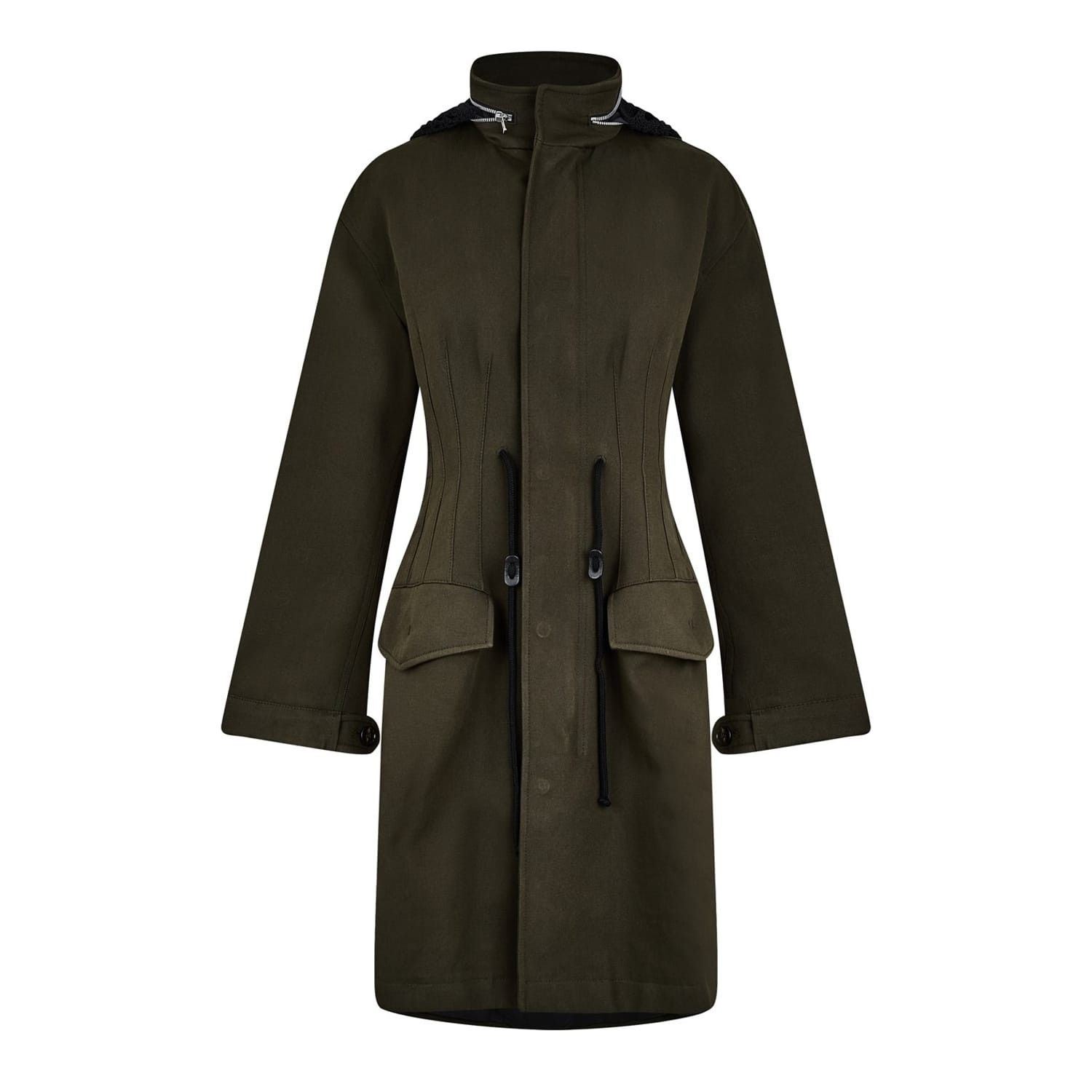 Bottega Veneta Bottega Veneta Hooded Parka Jacket Coat in Green Size XS / US 0-2 / IT 36-38 - 2 Thumbnail
